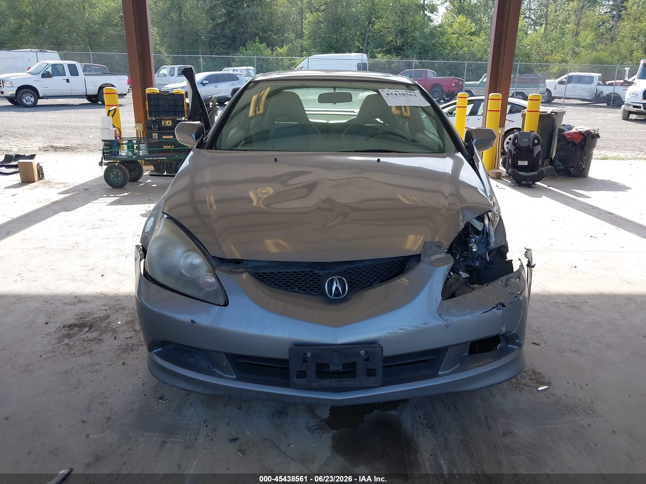 2005 Acura Rsx   Gray vin: JH4DC54895S006301