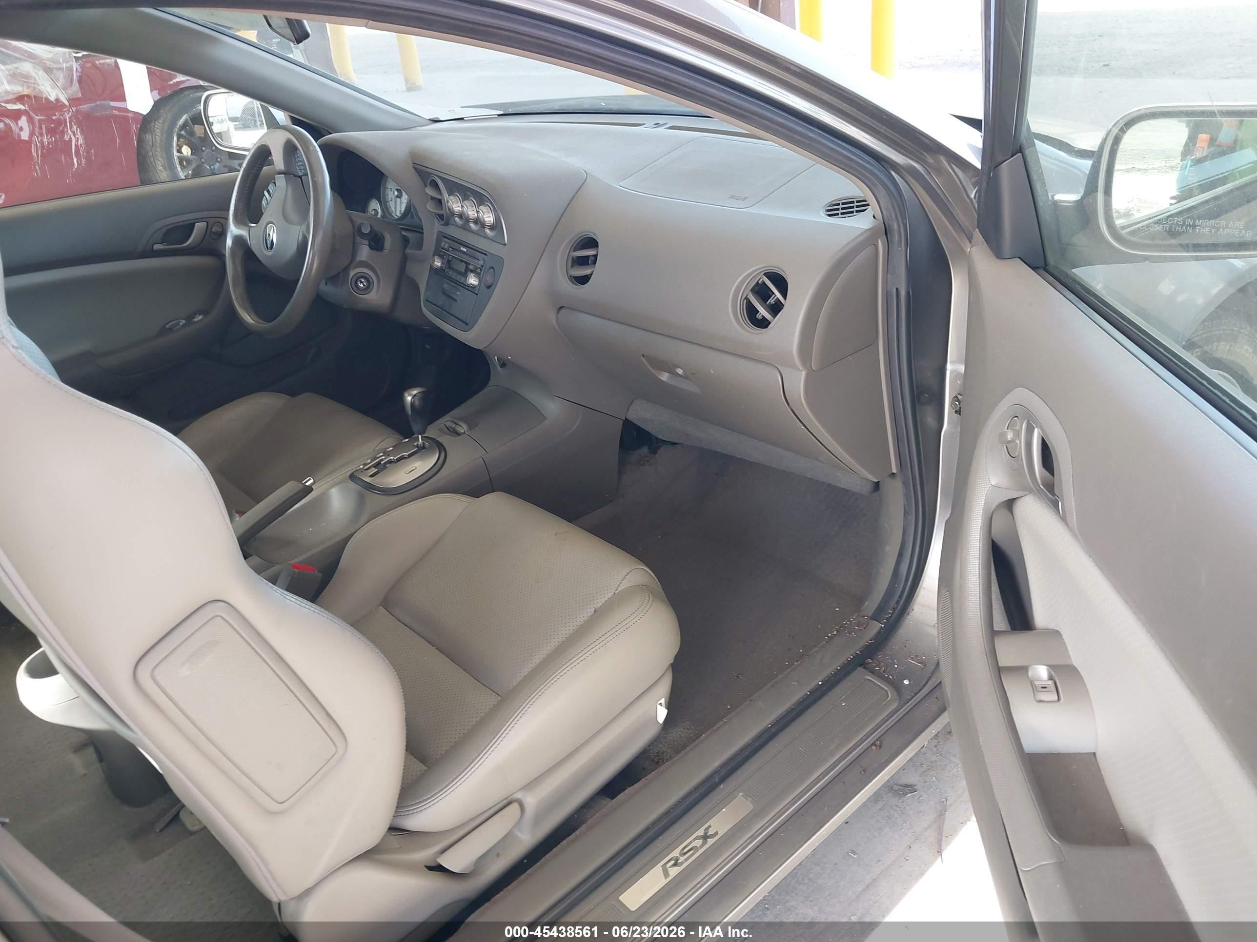 2005 Acura Rsx   Gray vin: JH4DC54895S006301