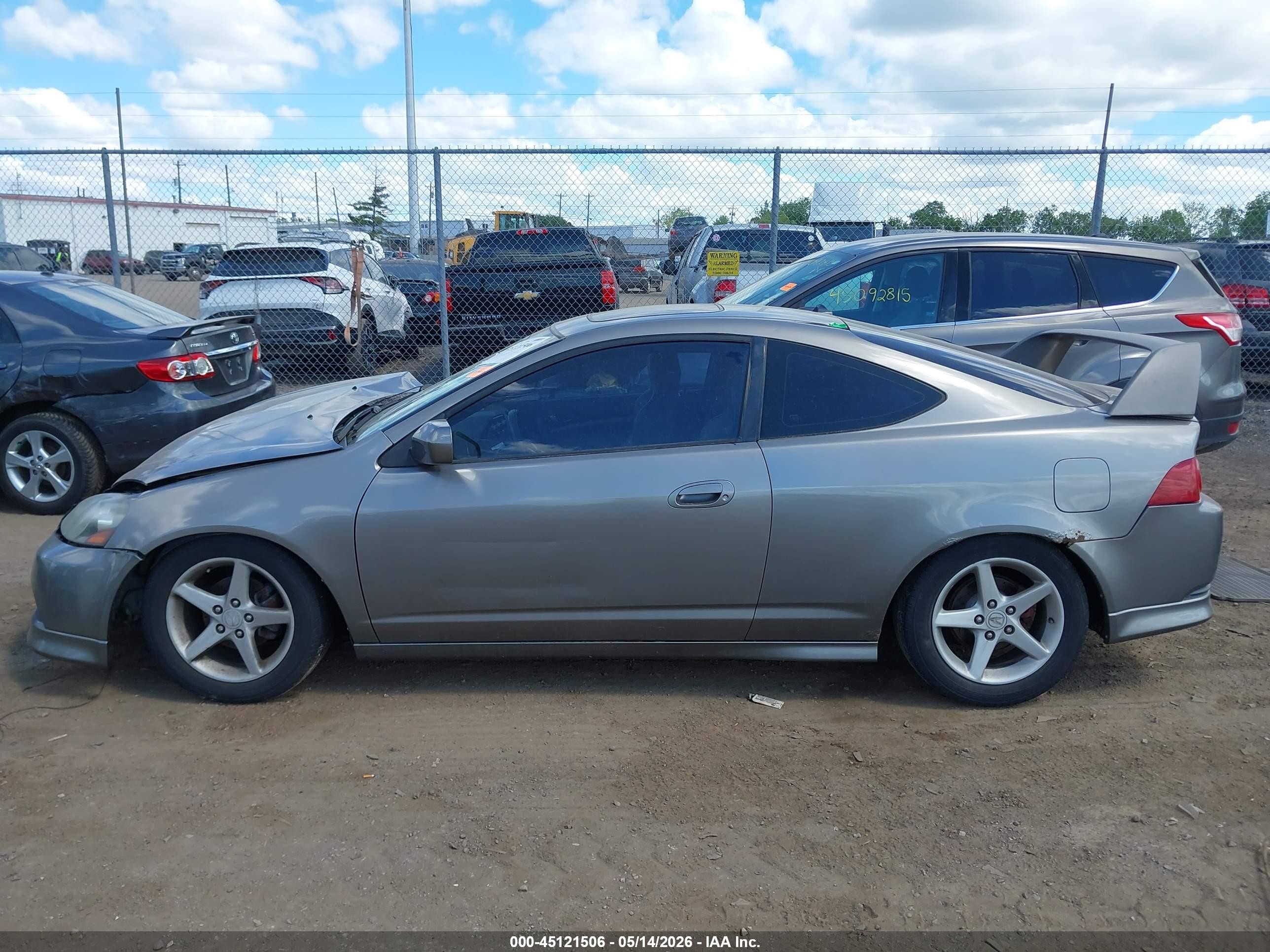 2005 Acura Rsx   Gray vin: JH4DC54895S014964