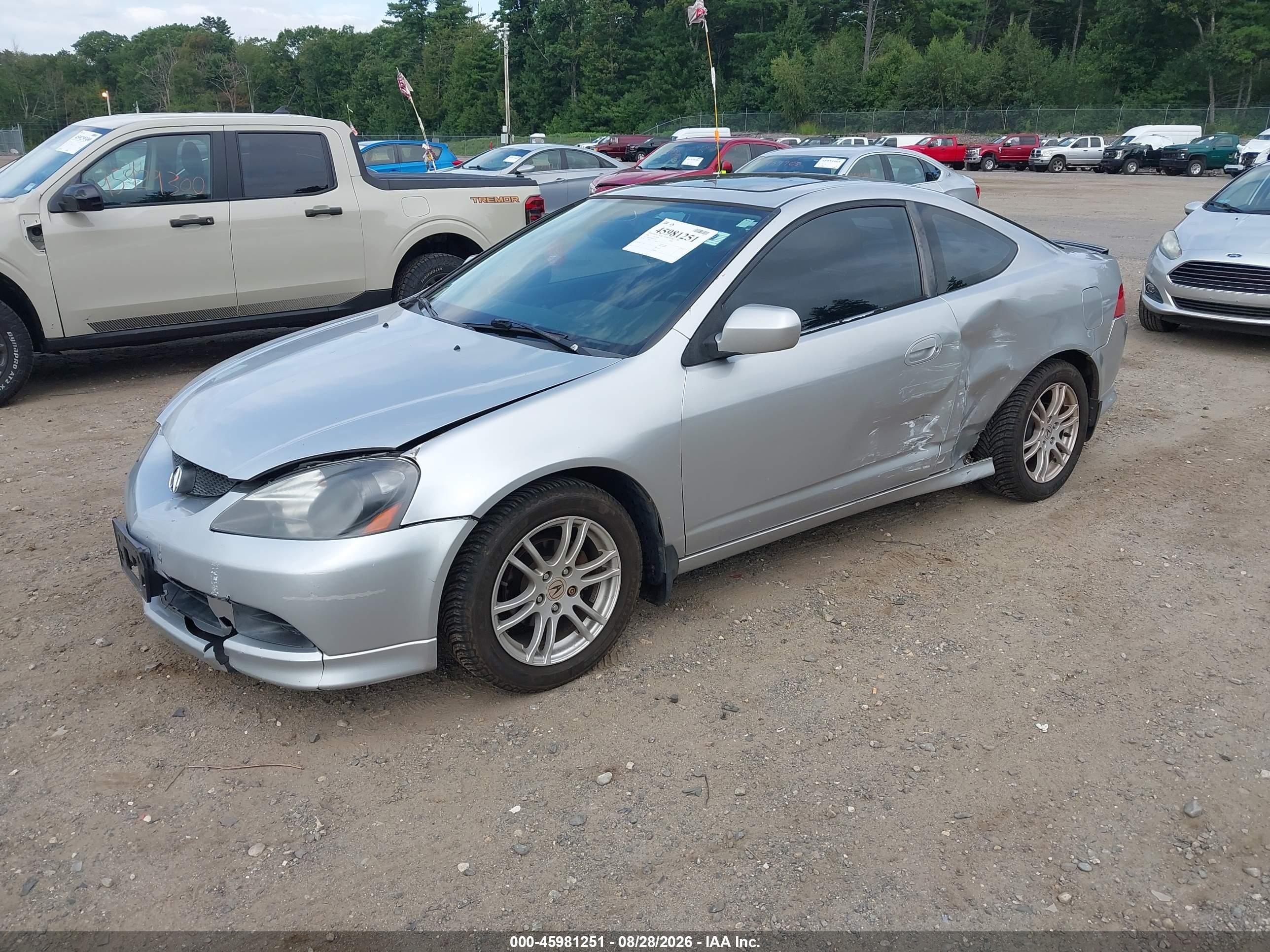 2006 Acura Rsx   Gray vin: JH4DC54896S012570