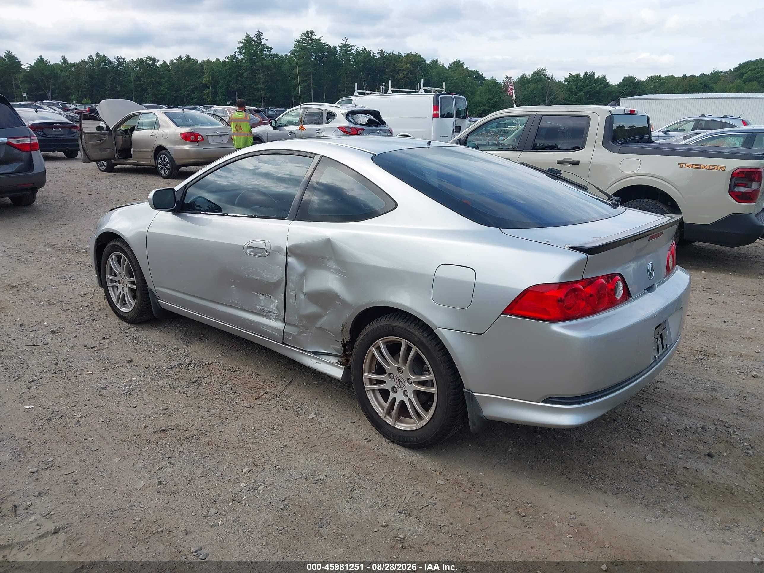 2006 Acura Rsx   Gray vin: JH4DC54896S012570