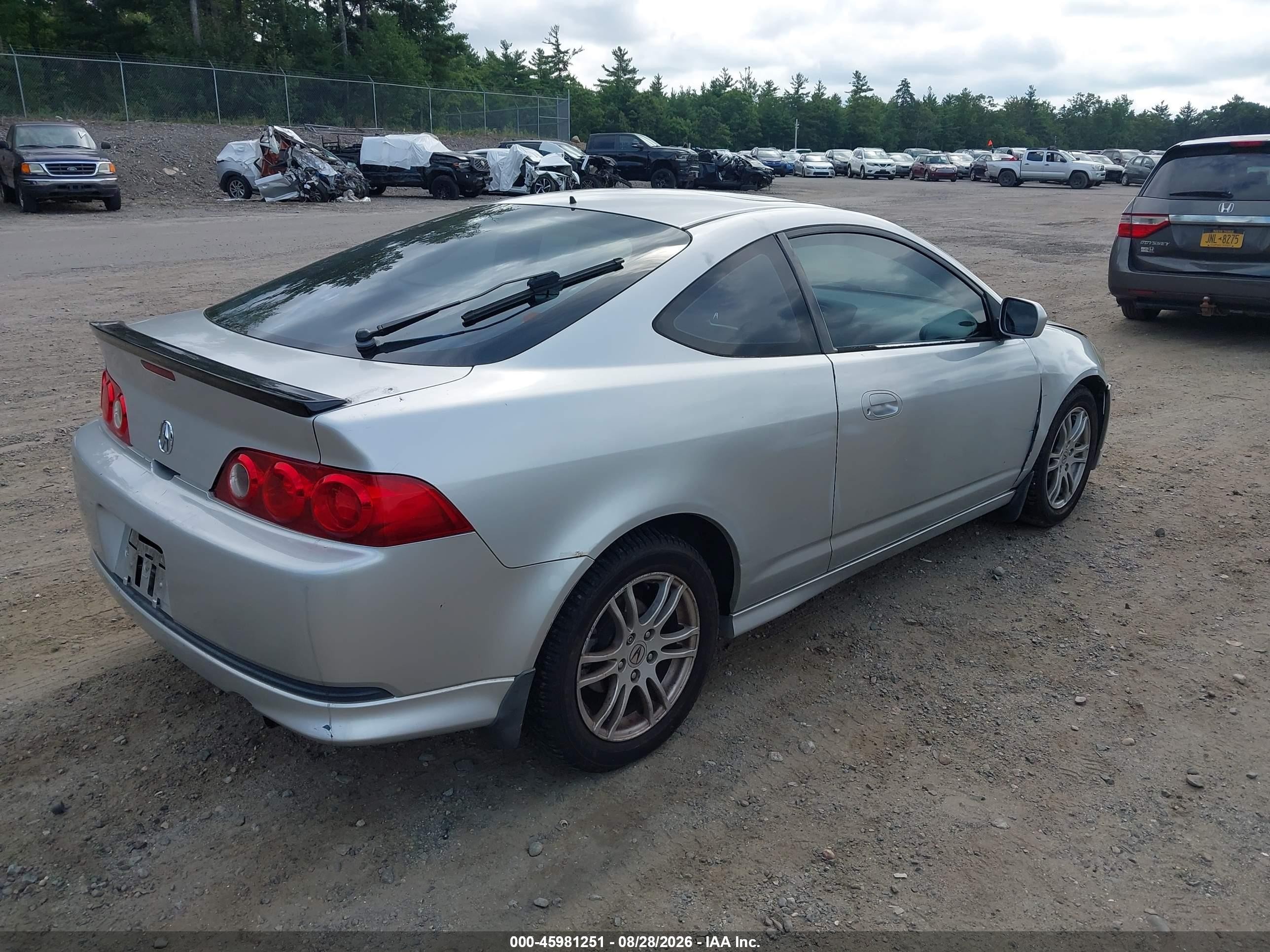 2006 Acura Rsx   Gray vin: JH4DC54896S012570
