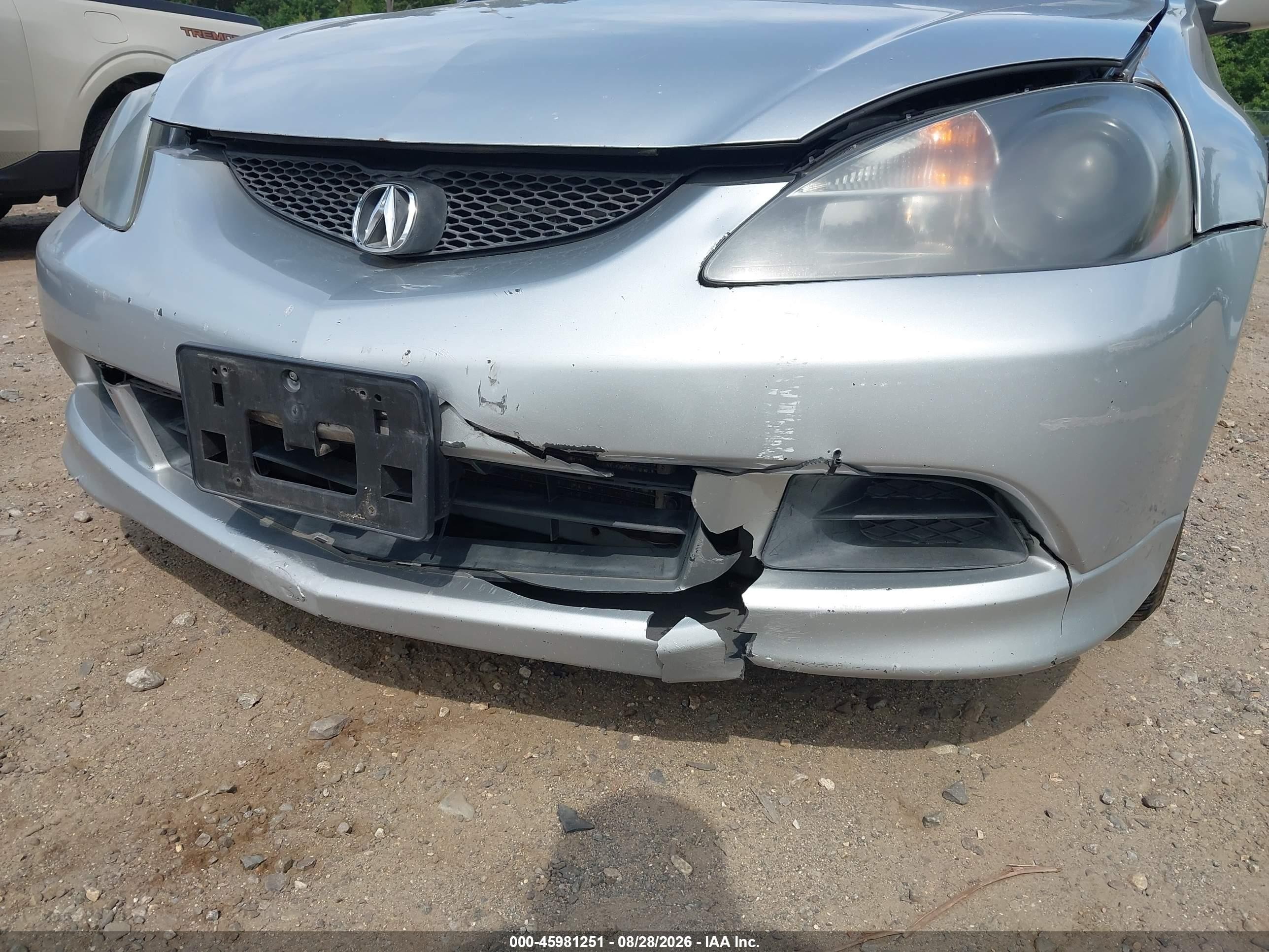 2006 Acura Rsx   Gray vin: JH4DC54896S012570