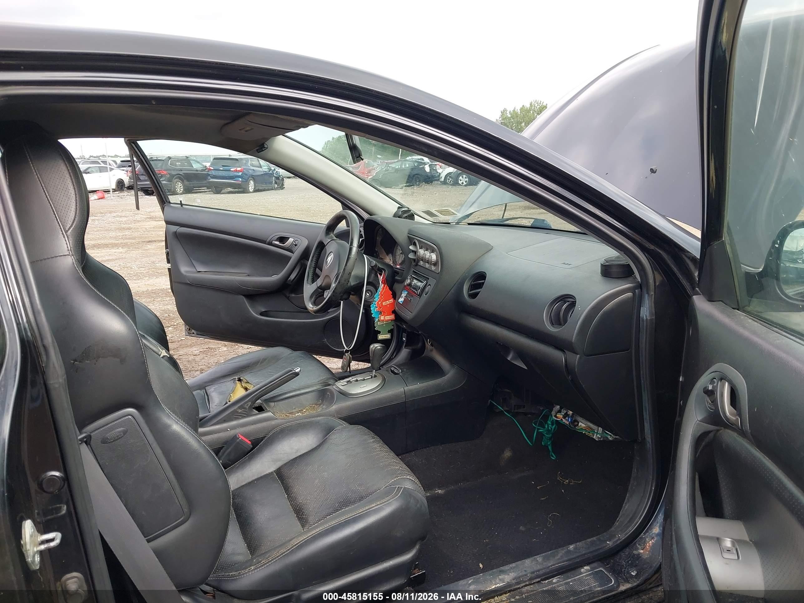 2006 Acura Rsx   Black vin: JH4DC54896S021172