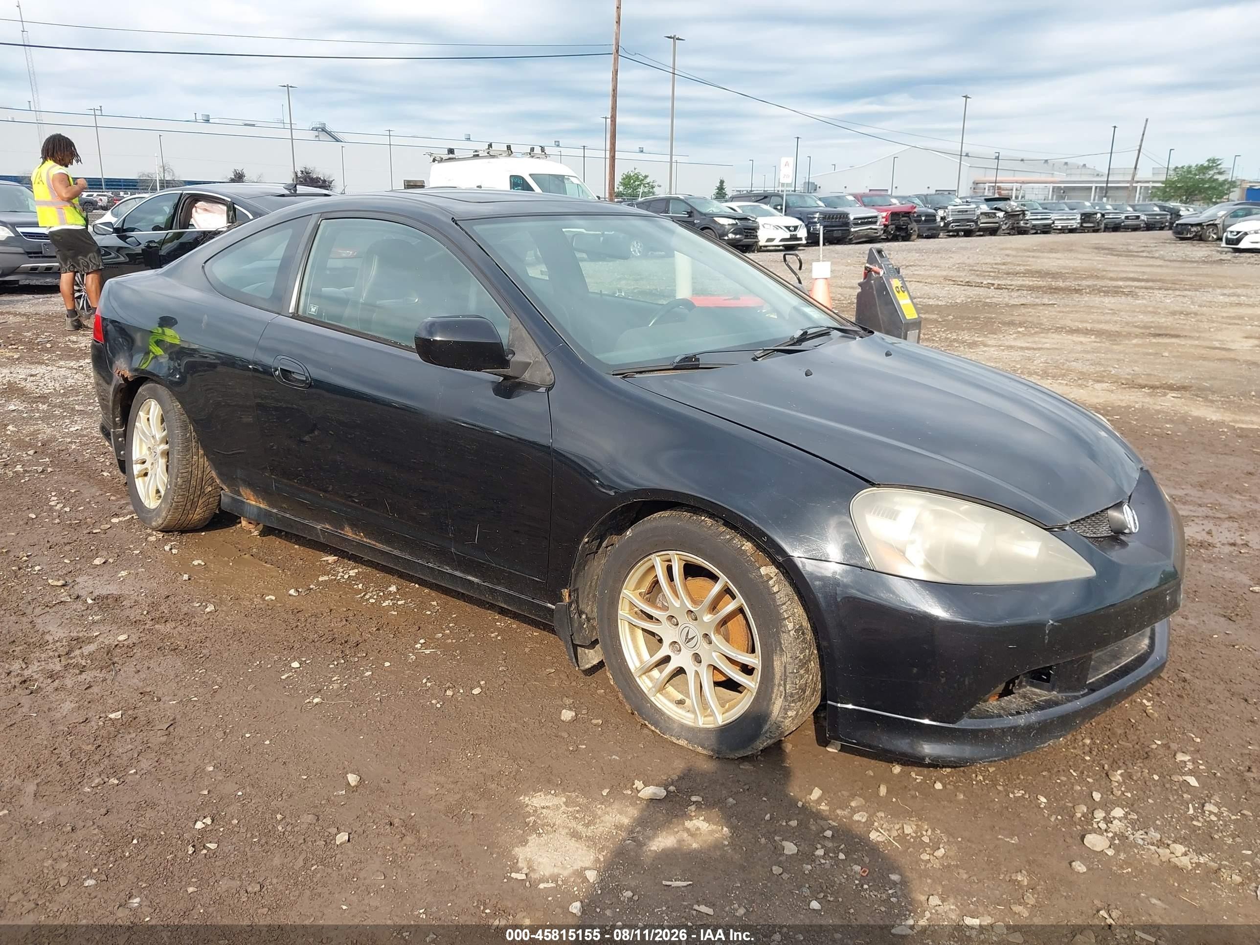 2006 Acura Rsx   Black vin: JH4DC54896S021172