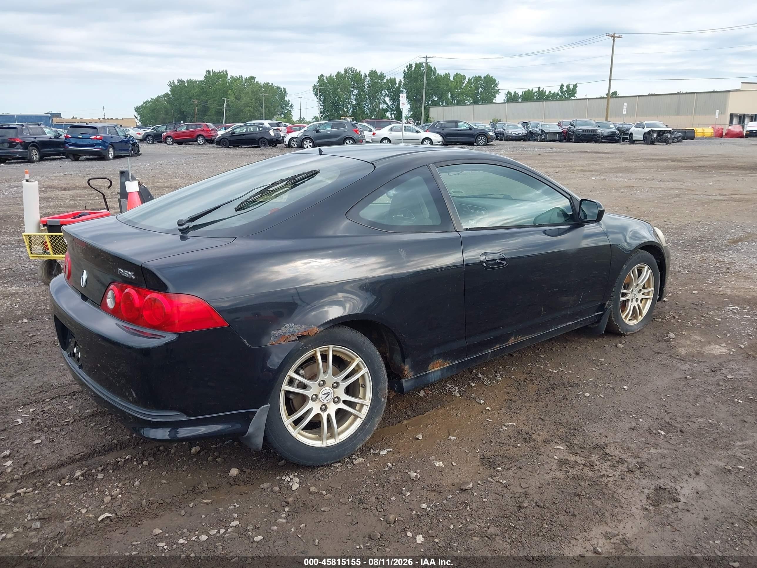 2006 Acura Rsx   Black vin: JH4DC54896S021172
