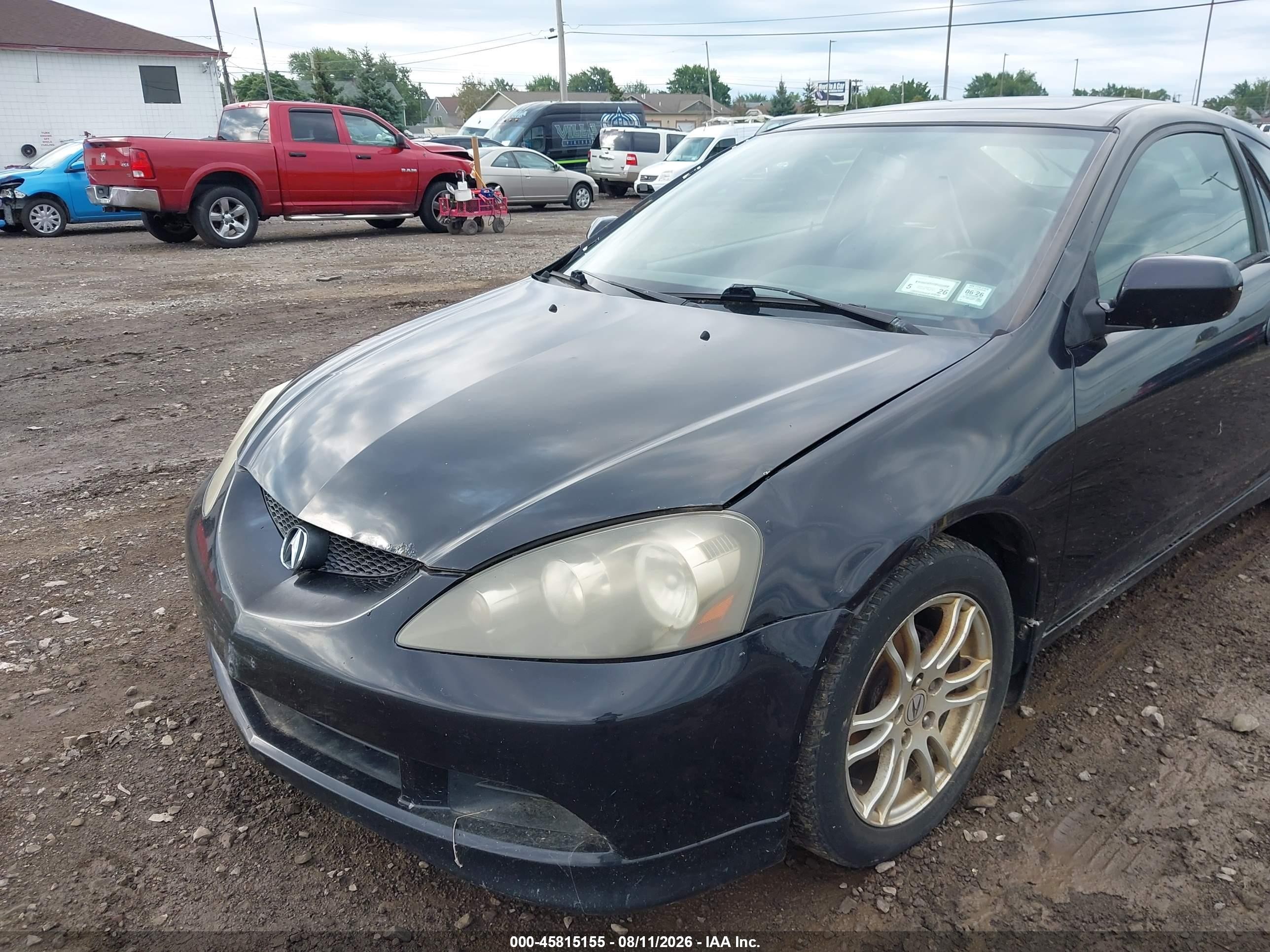 2006 Acura Rsx   Black vin: JH4DC54896S021172