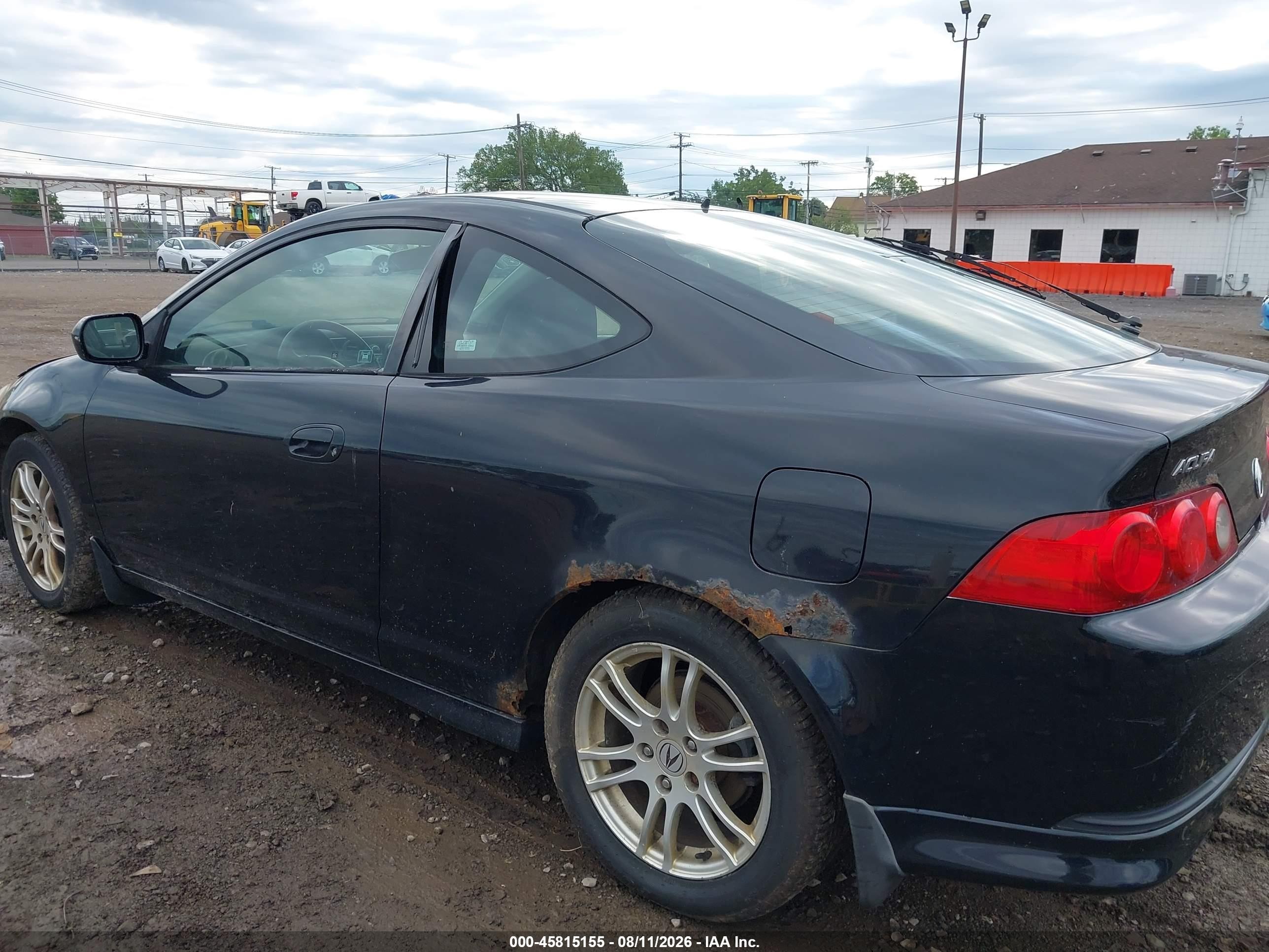 2006 Acura Rsx   Black vin: JH4DC54896S021172