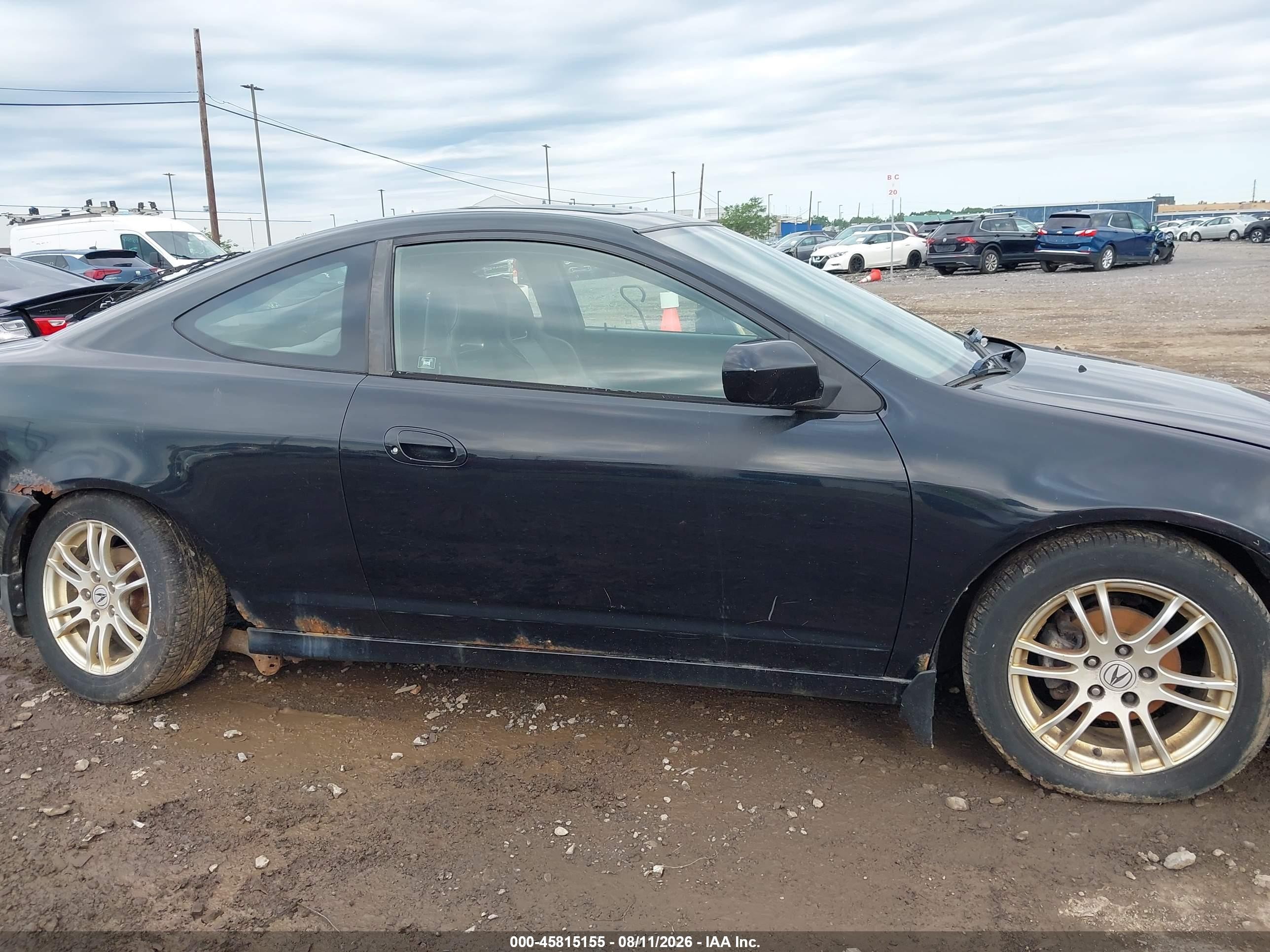 2006 Acura Rsx   Black vin: JH4DC54896S021172