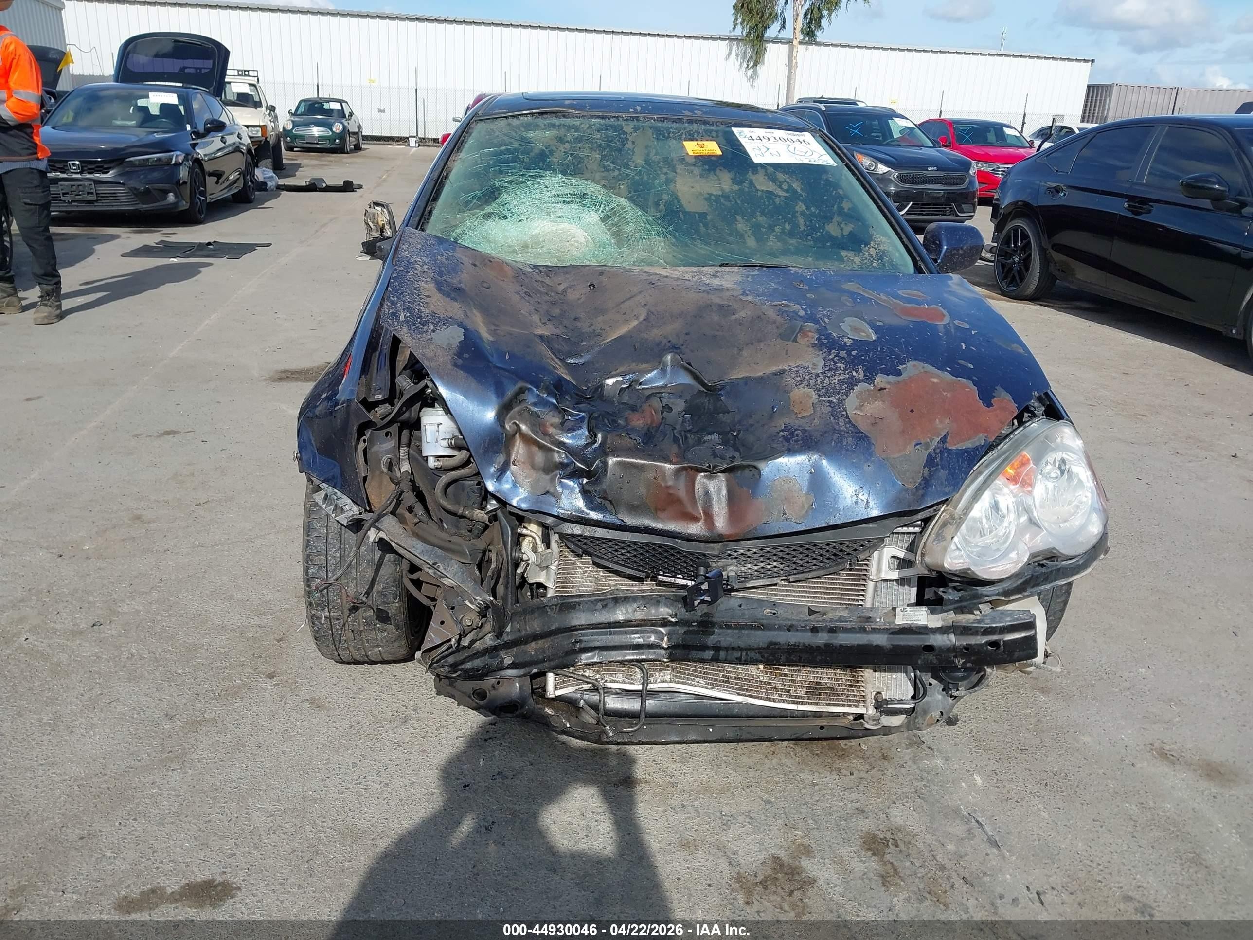 2002 Acura Rsx   Синий vin: JH4DC548X2C021587