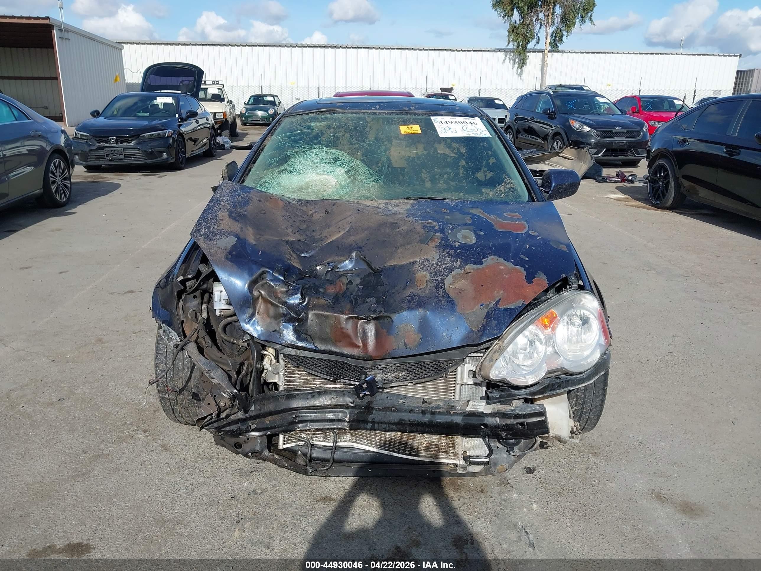 2002 Acura Rsx   Синий vin: JH4DC548X2C021587