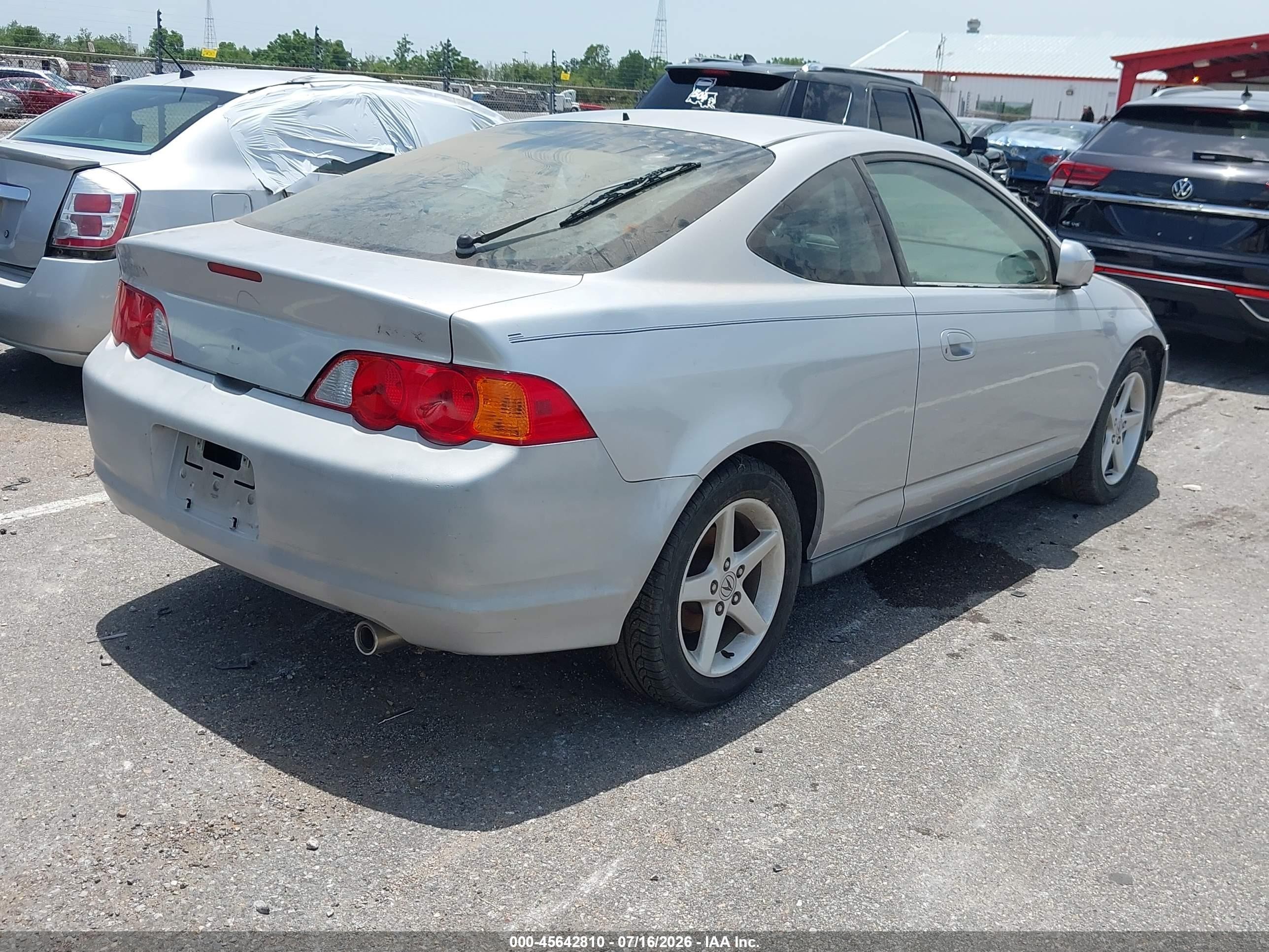 2002 Acura Rsx   Silver vin: JH4DC548X2C022917
