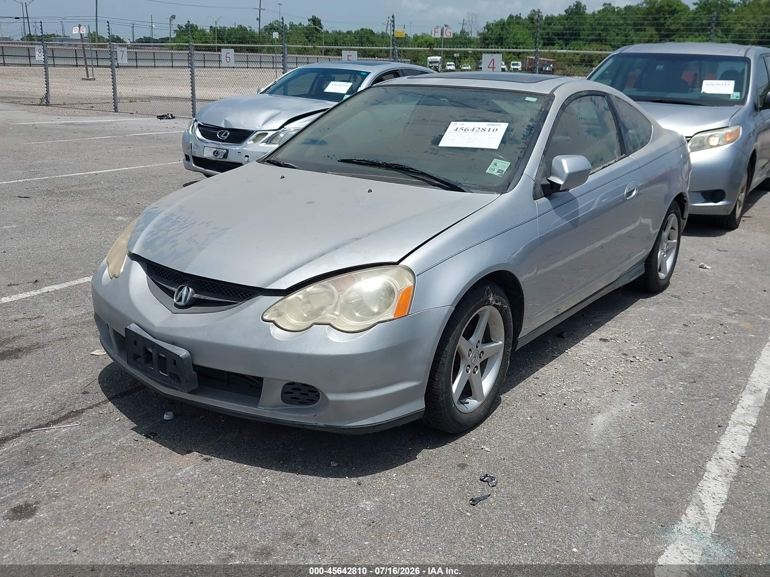 2002 Acura Rsx   Silver vin: JH4DC548X2C022917