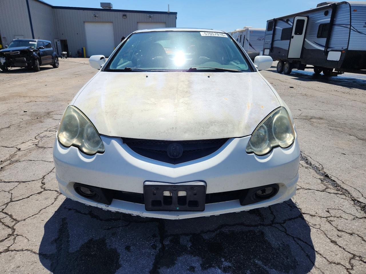 2004 Acura Rsx White vin: JH4DC548X4S012459