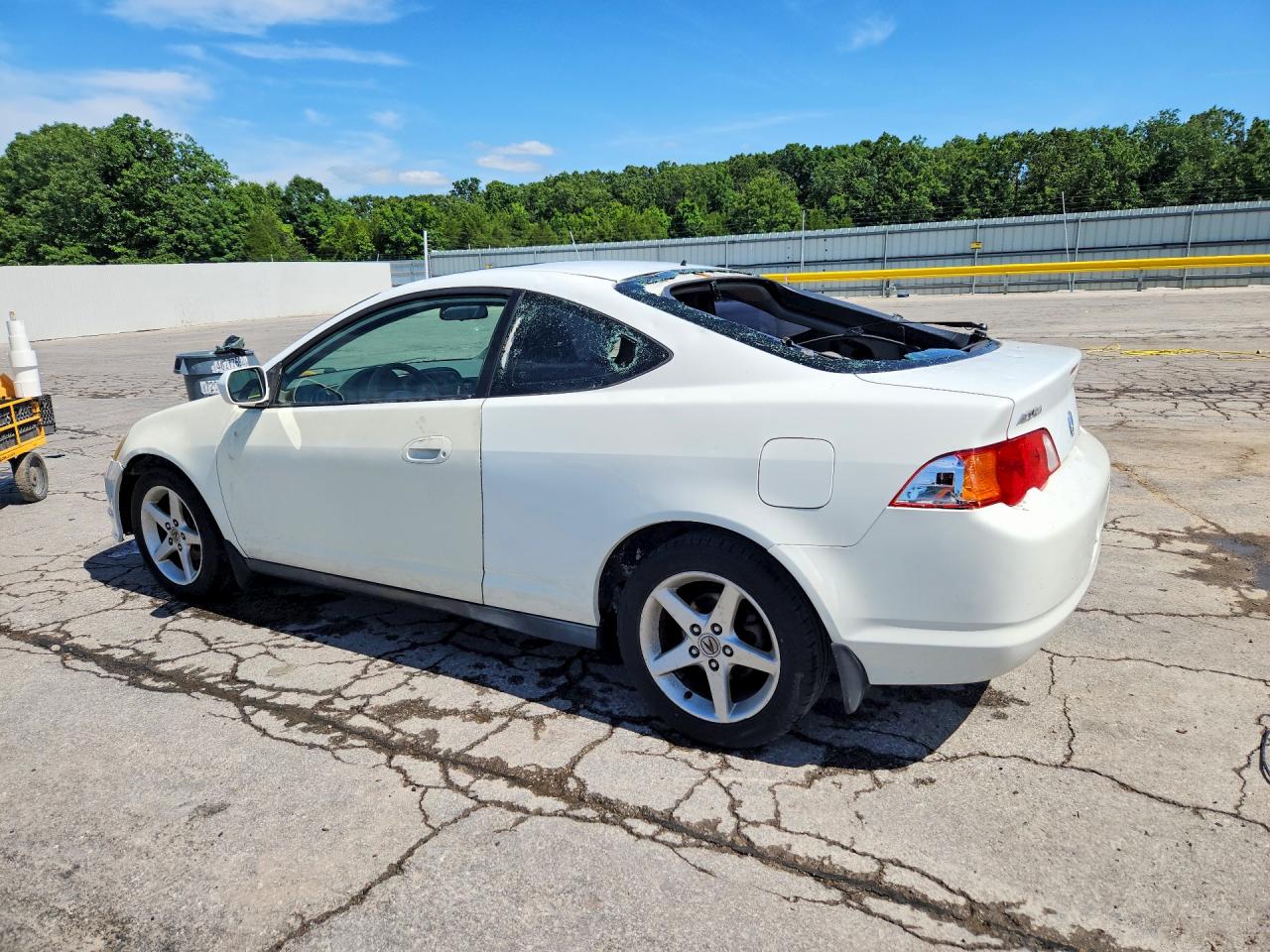 2004 Acura Rsx White vin: JH4DC548X4S012459