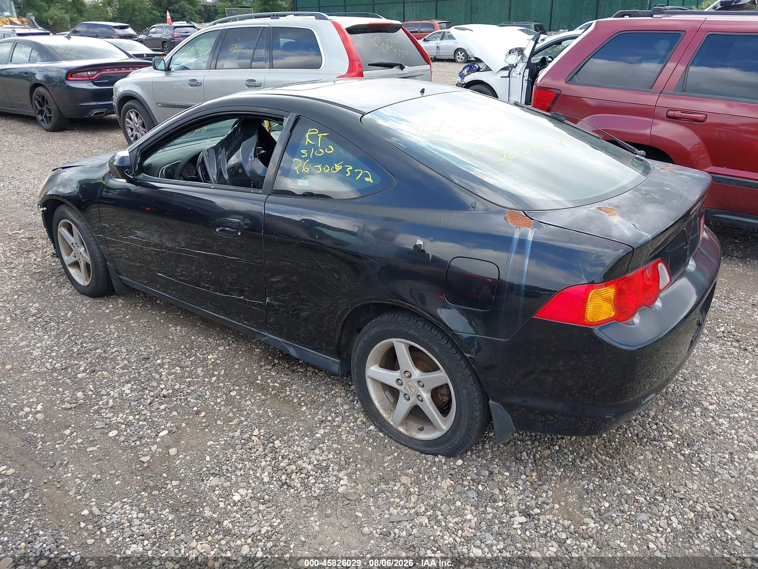 2004 Acura Rsx Black vin: JH4DC548X4S019685