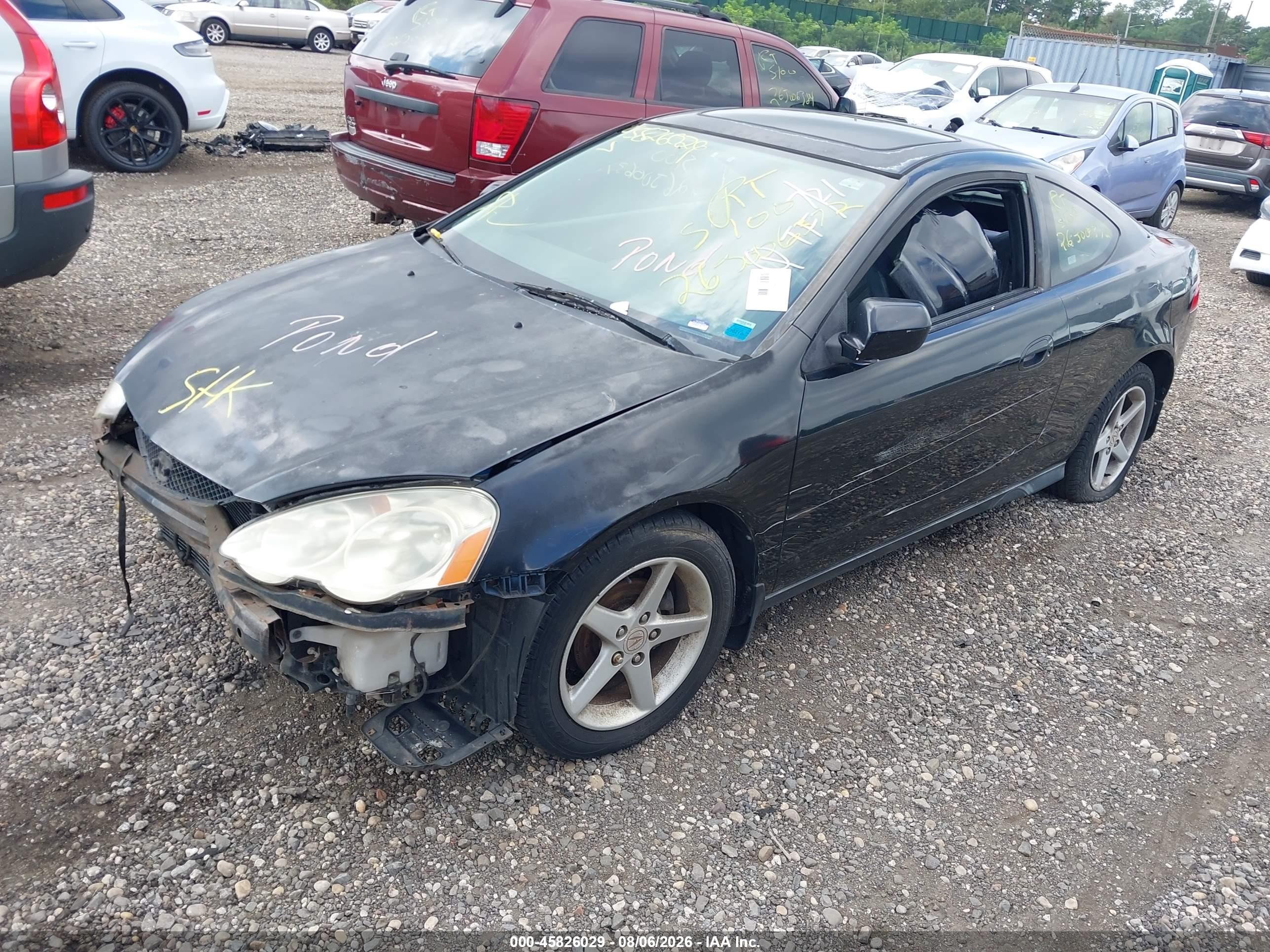 2004 Acura Rsx Black vin: JH4DC548X4S019685