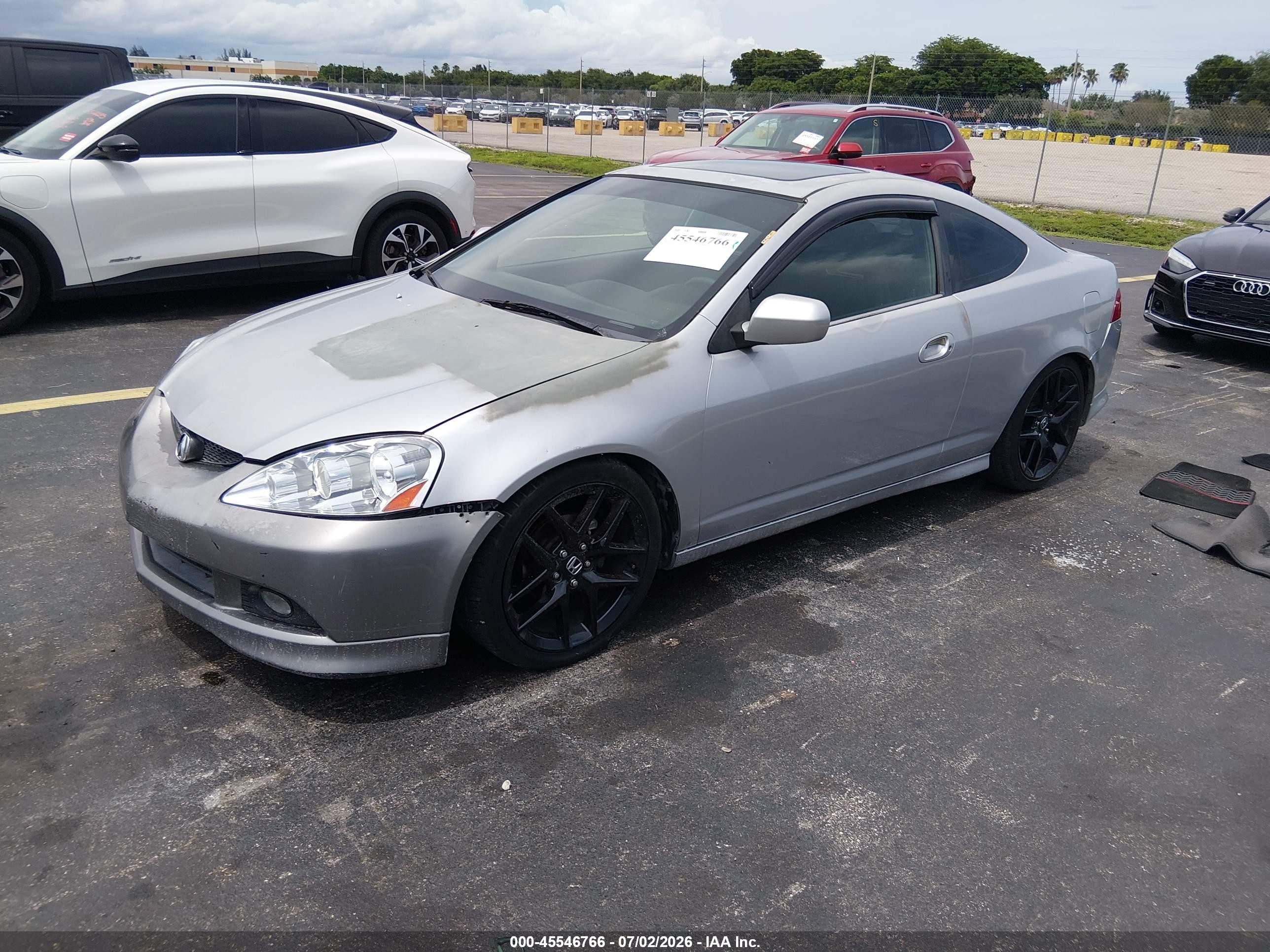 2005 Acura Rsx   Silver vin: JH4DC548X5S005688