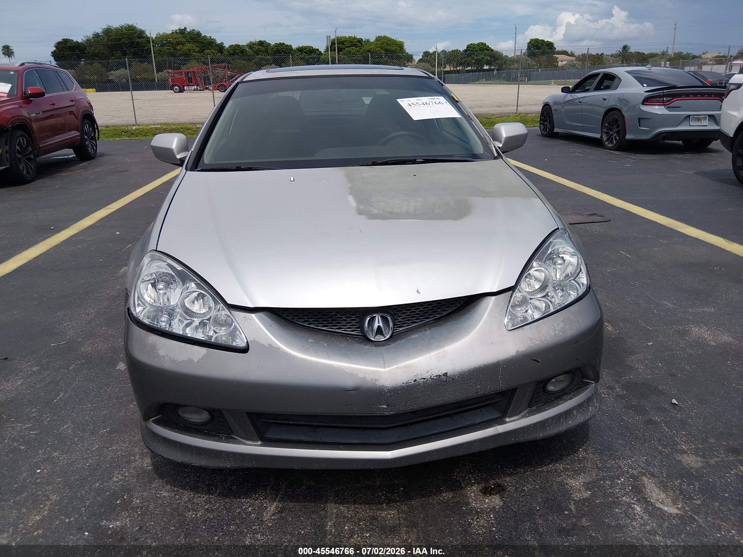 2005 Acura Rsx   Silver vin: JH4DC548X5S005688