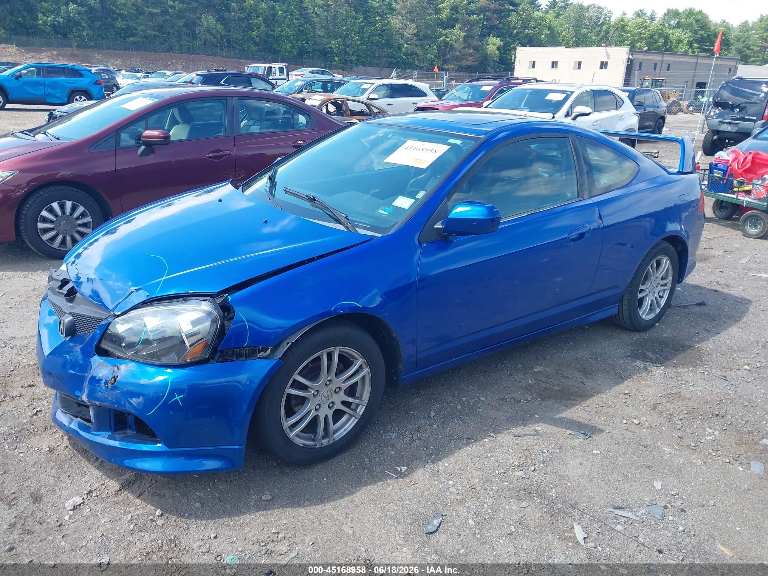 2005 Acura Rsx   Blue vin: JH4DC548X5S007943