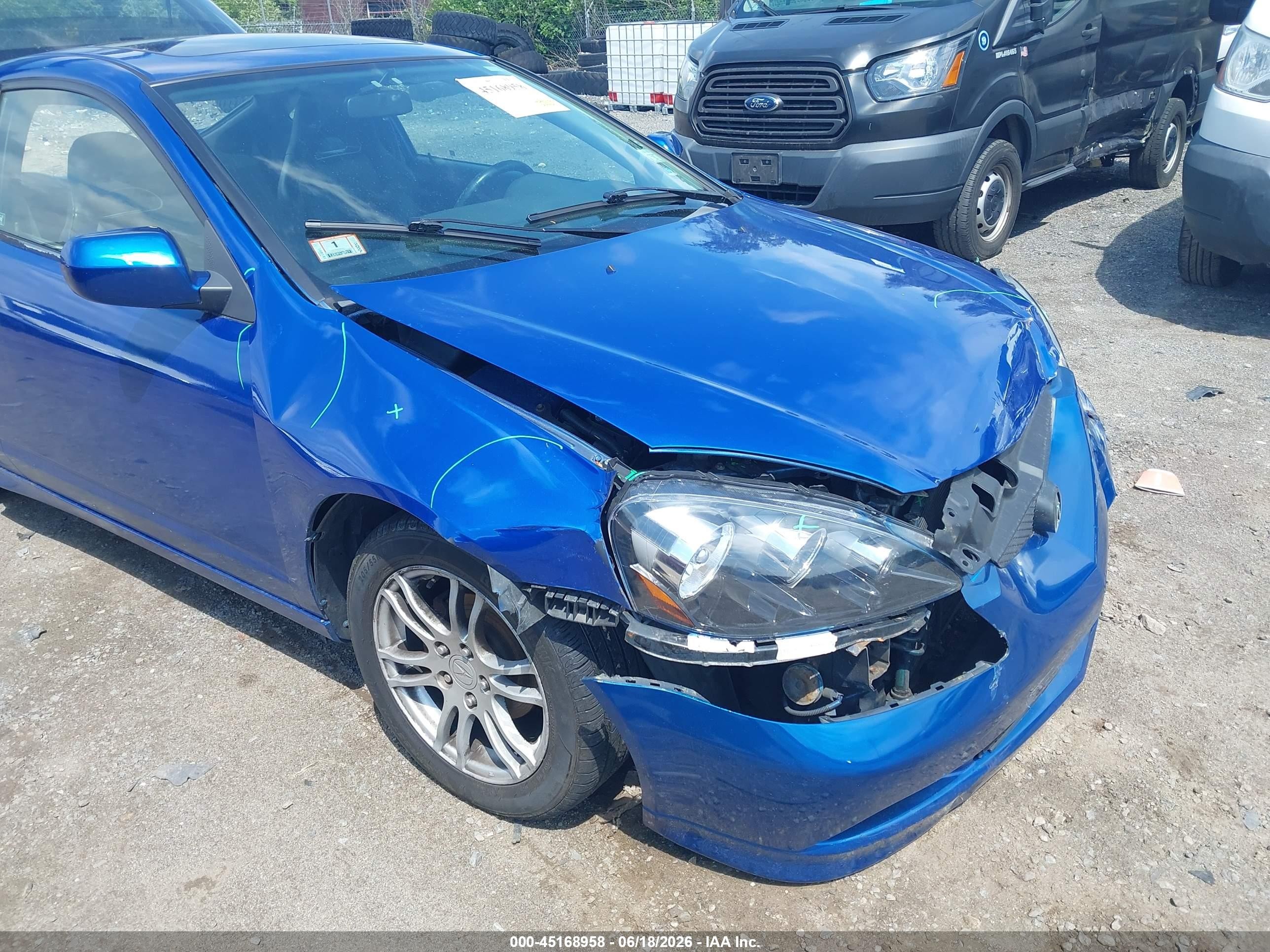 2005 Acura Rsx   Blue vin: JH4DC548X5S007943
