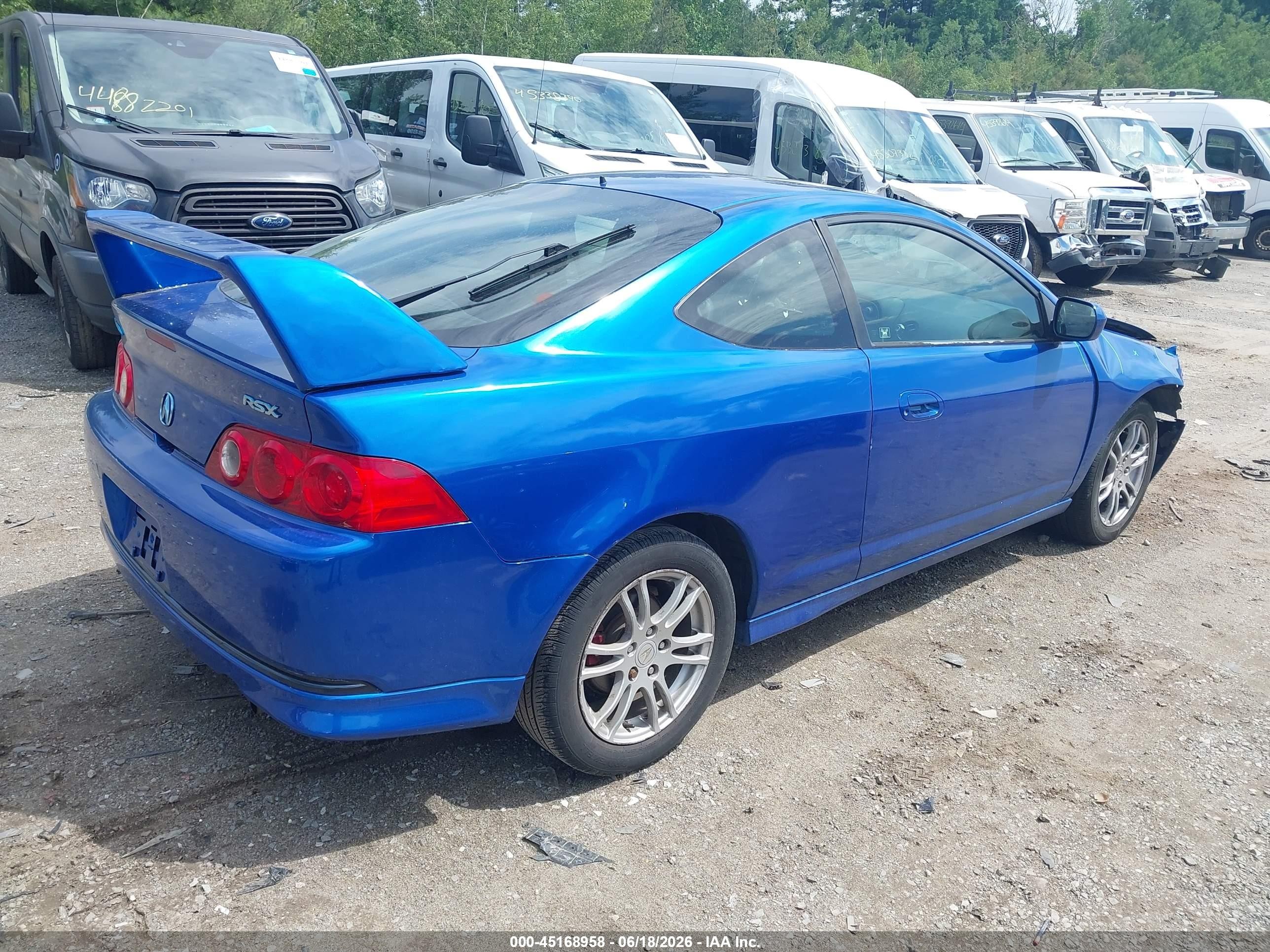 2005 Acura Rsx   Blue vin: JH4DC548X5S007943