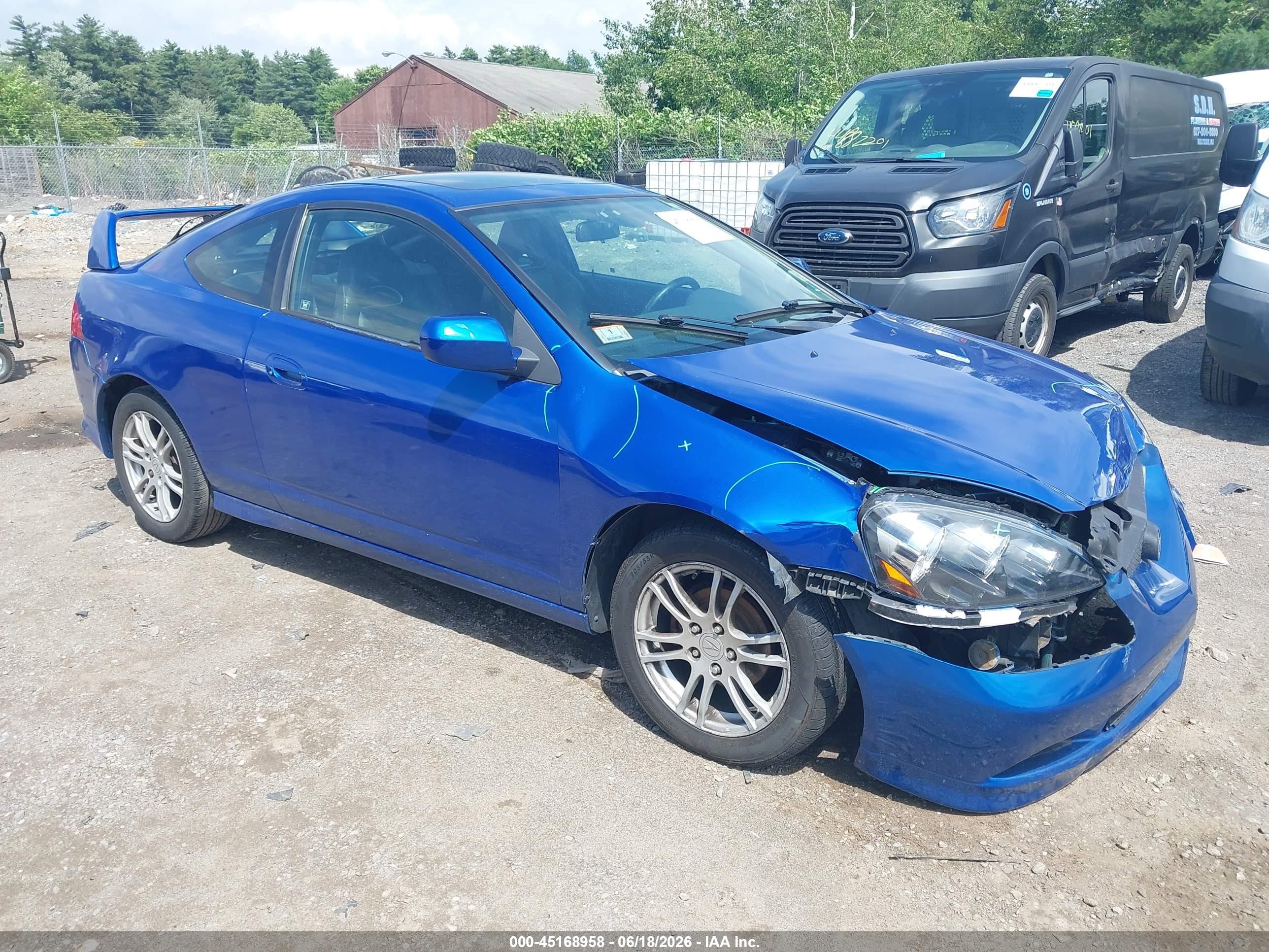 2005 Acura Rsx   Blue vin: JH4DC548X5S007943