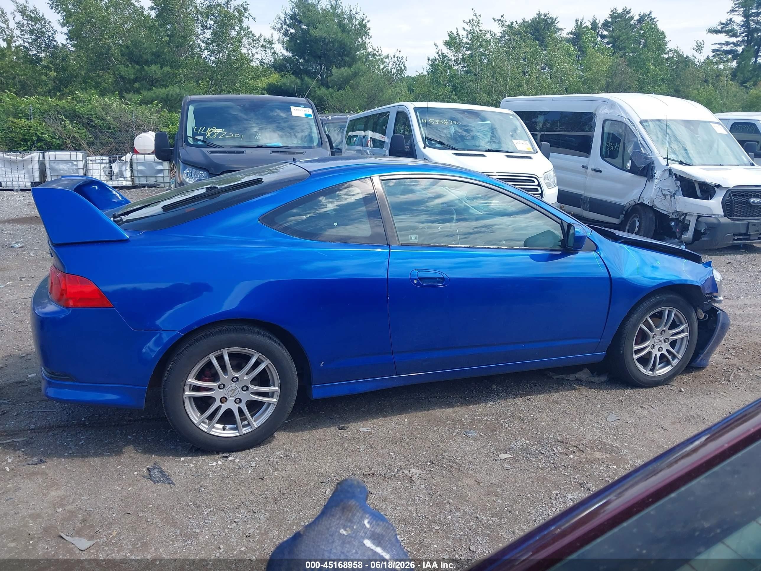 2005 Acura Rsx   Blue vin: JH4DC548X5S007943