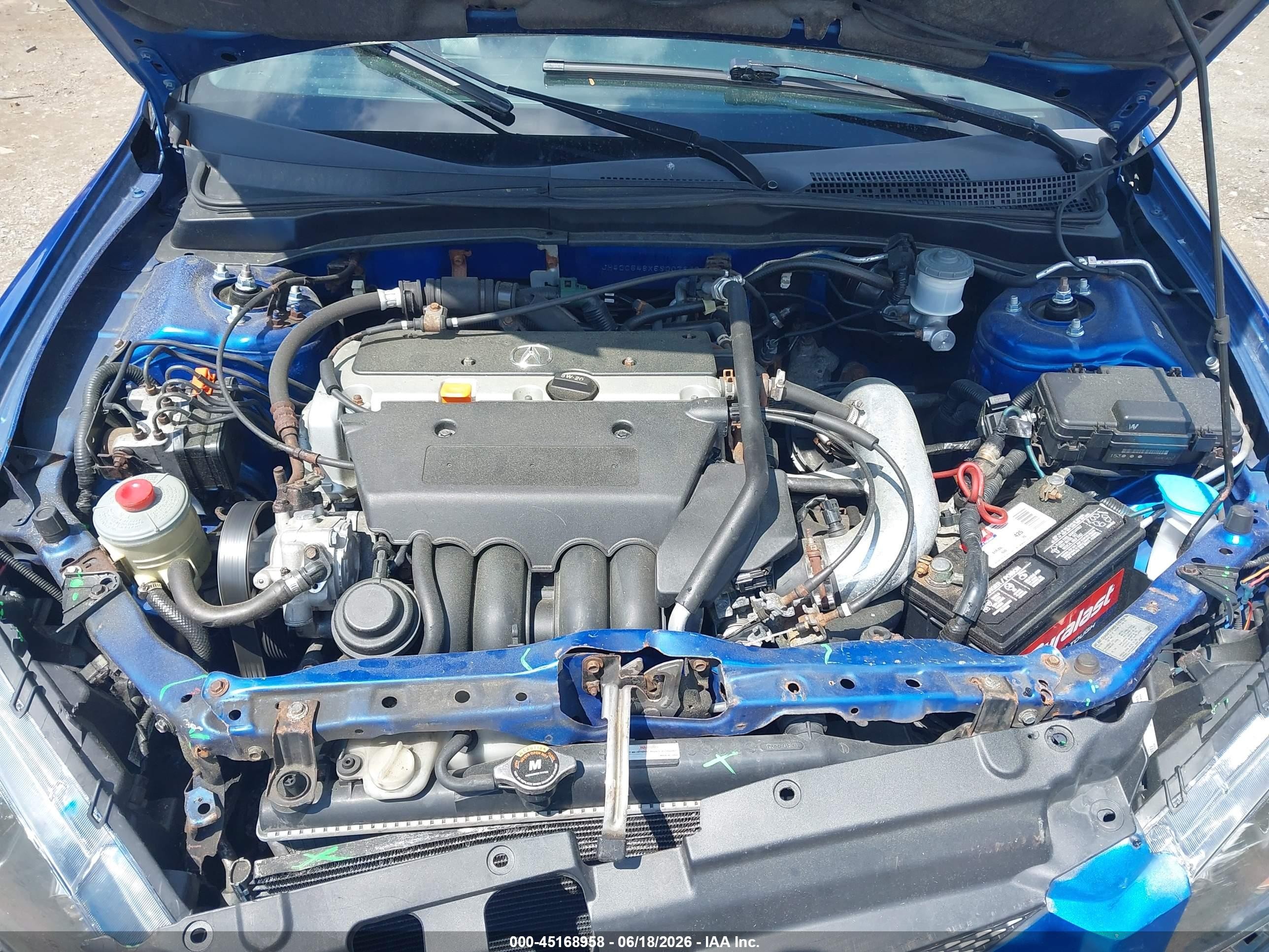 2005 Acura Rsx   Blue vin: JH4DC548X5S007943