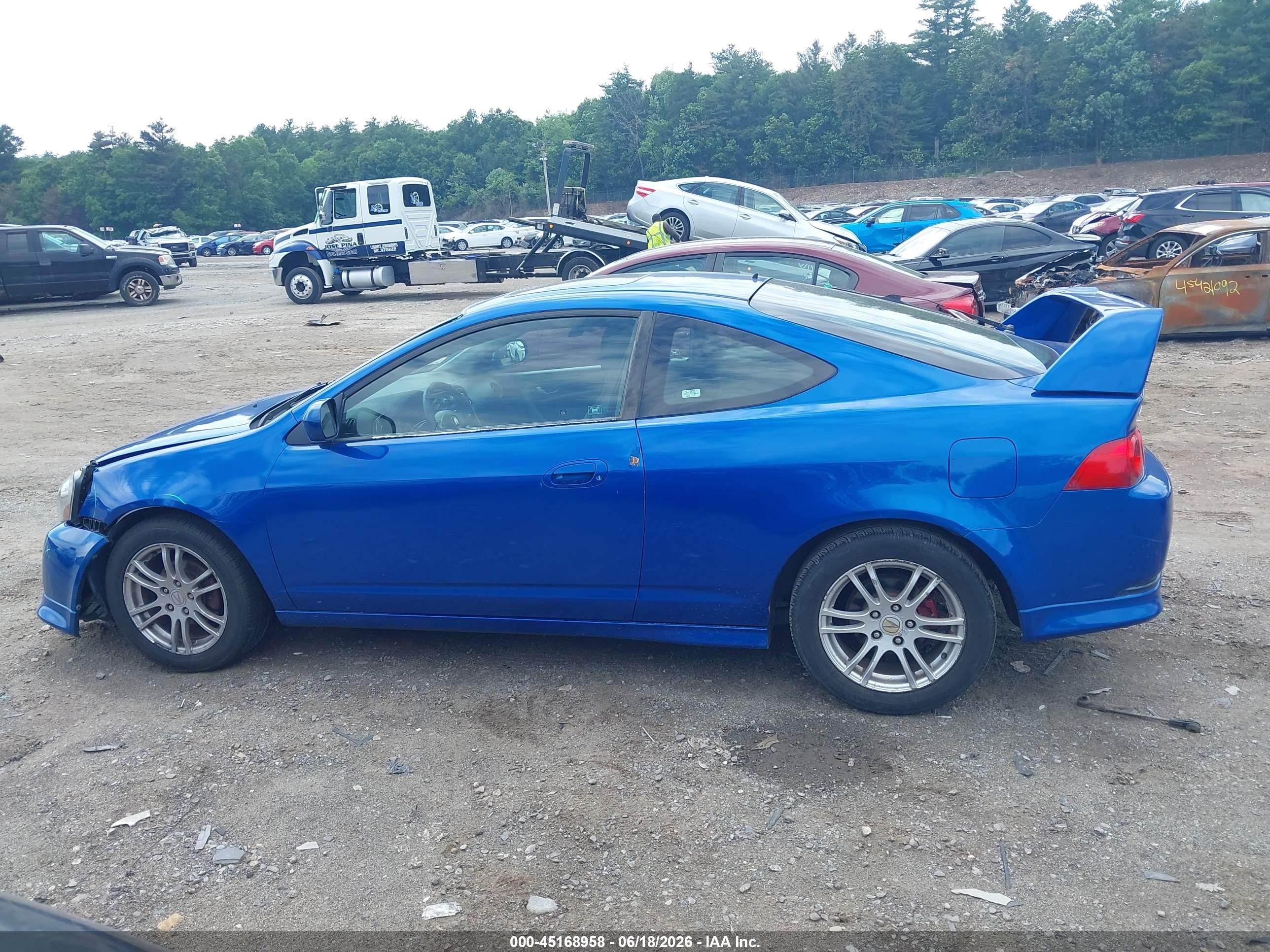 2005 Acura Rsx   Blue vin: JH4DC548X5S007943