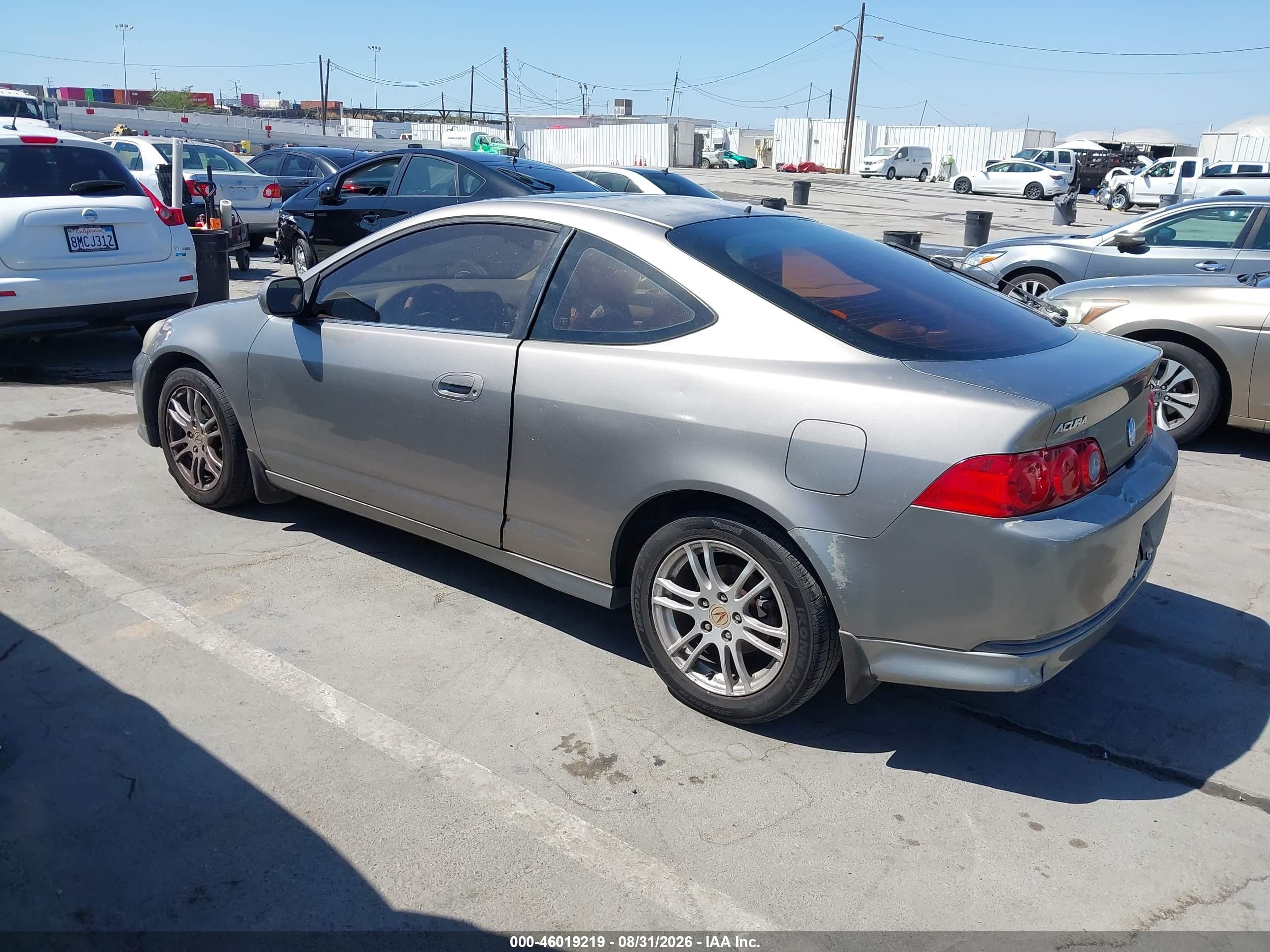 2005 Acura Rsx Серый vin: JH4DC548X5S013371