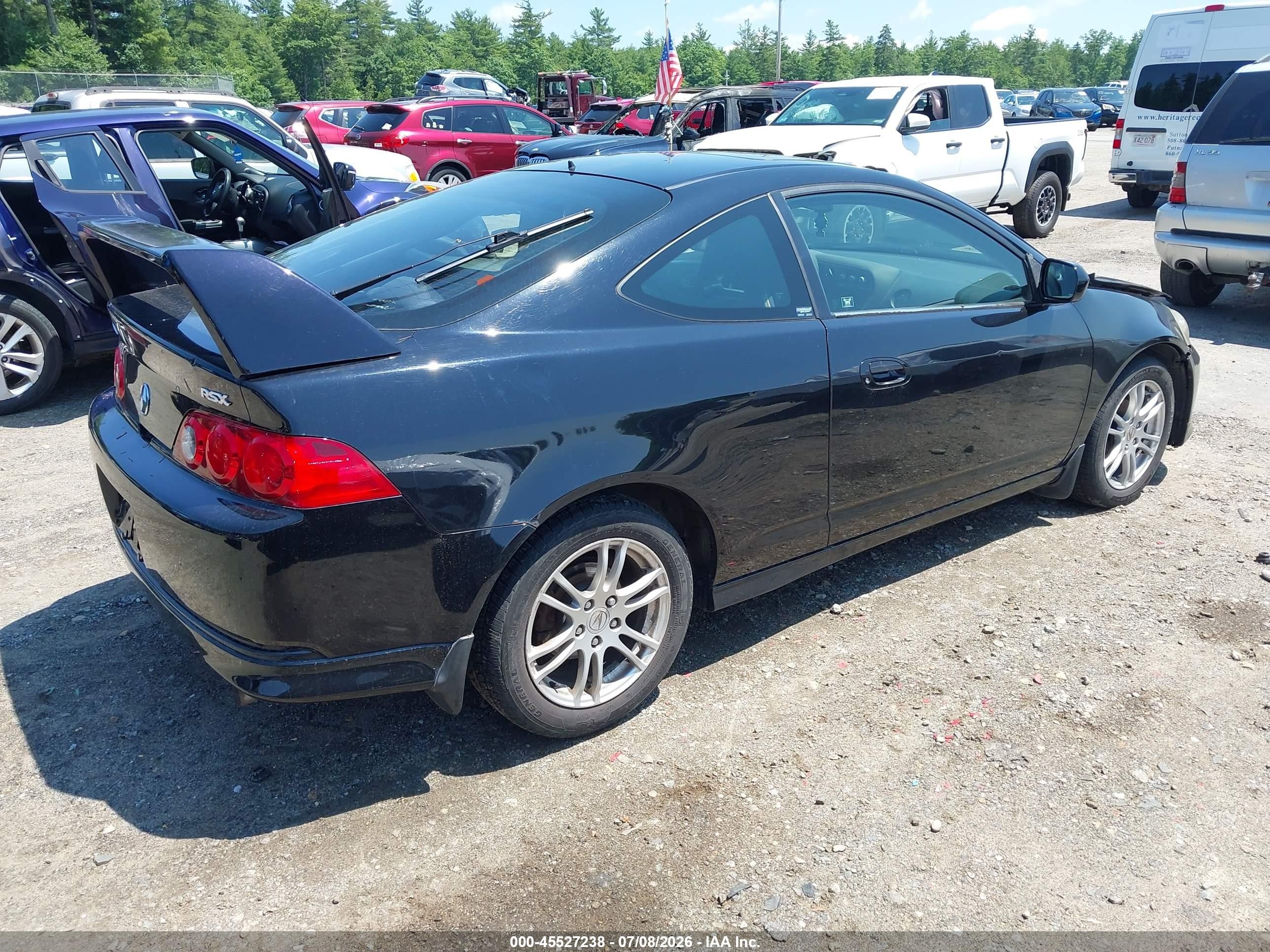2006 Acura Rsx   Black vin: JH4DC548X6S012304