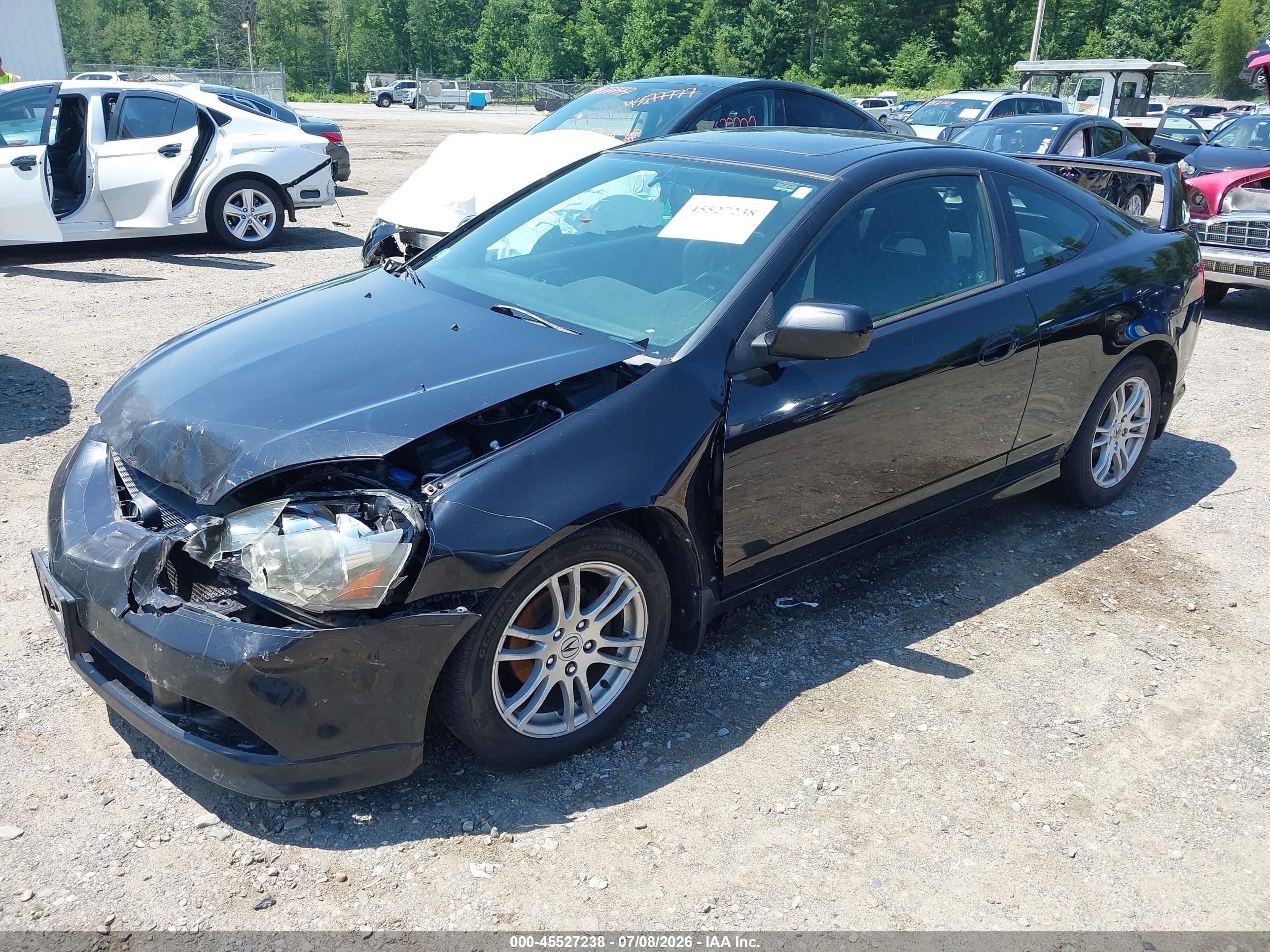 2006 Acura Rsx   Black vin: JH4DC548X6S012304
