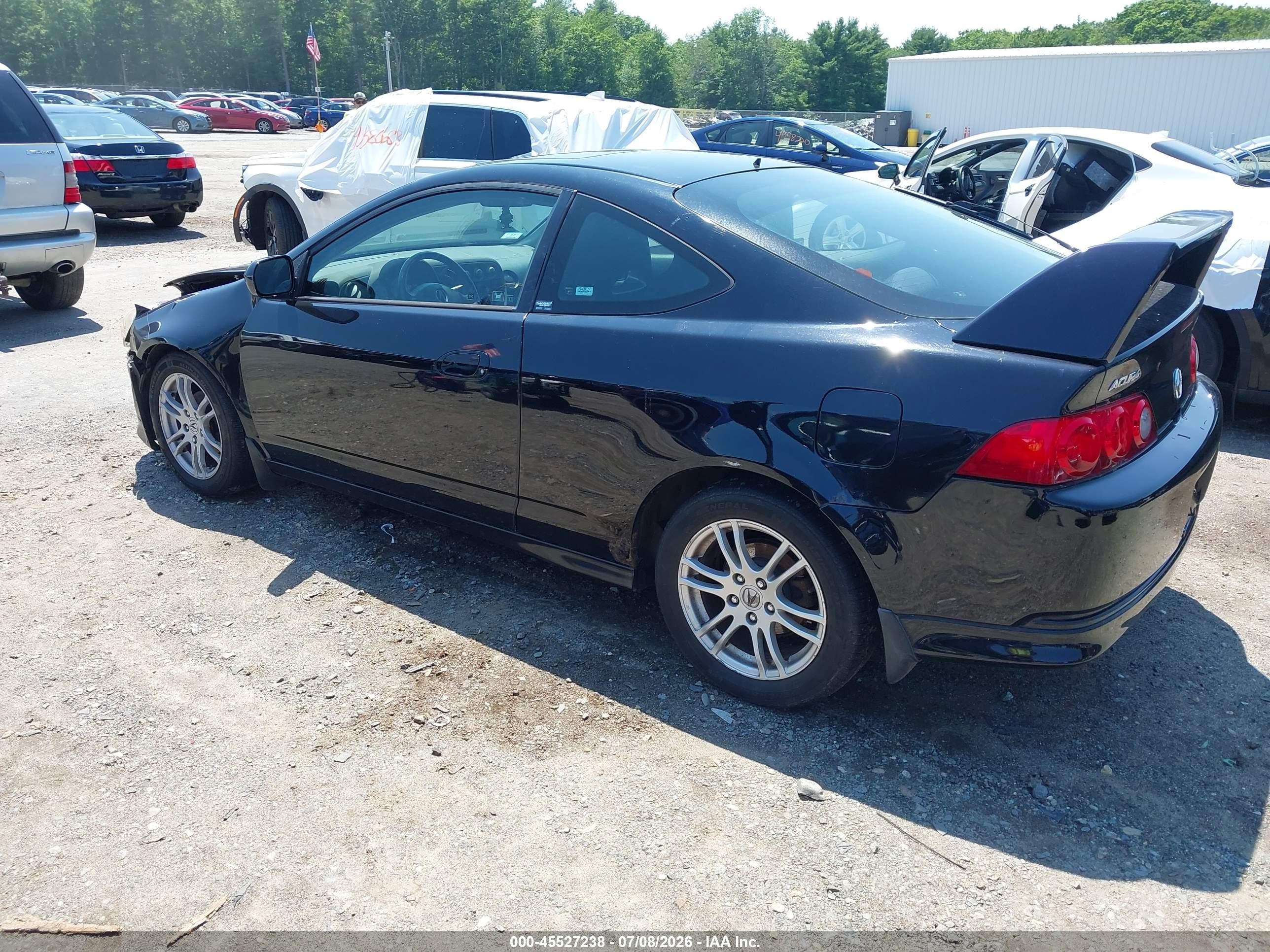 2006 Acura Rsx   Black vin: JH4DC548X6S012304