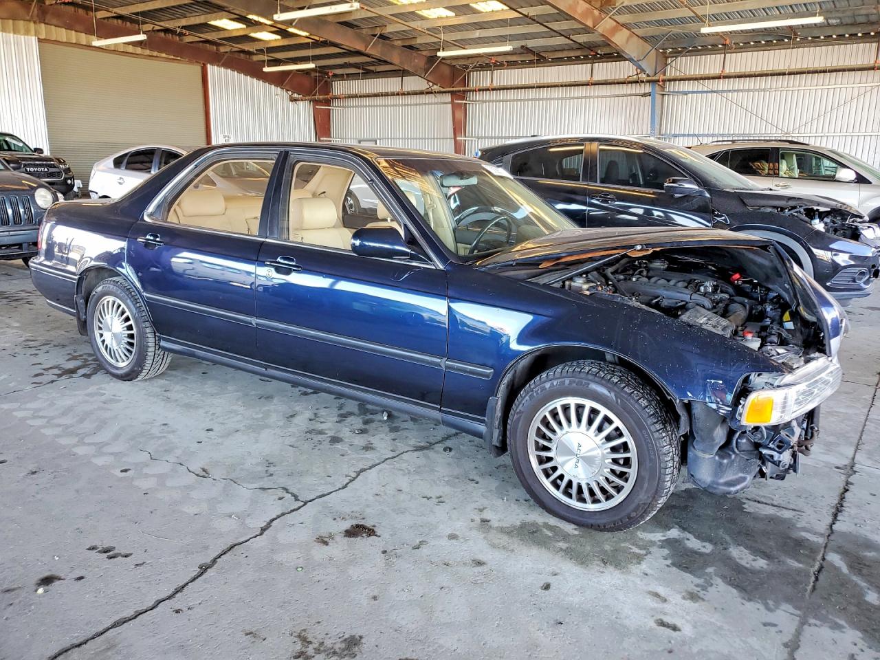 1991 Acura Legend L Blue vin: JH4KA7661MC018438