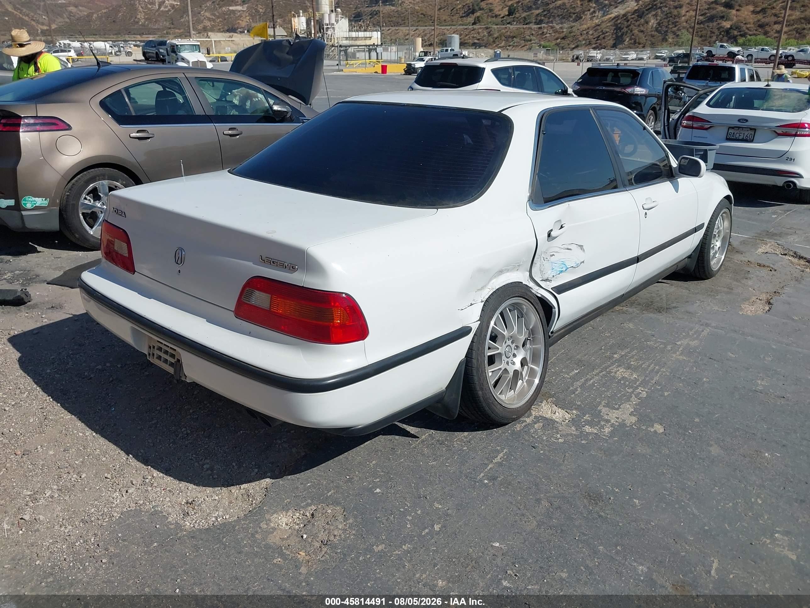 1991 Acura Legend L White vin: JH4KA7669MC037688