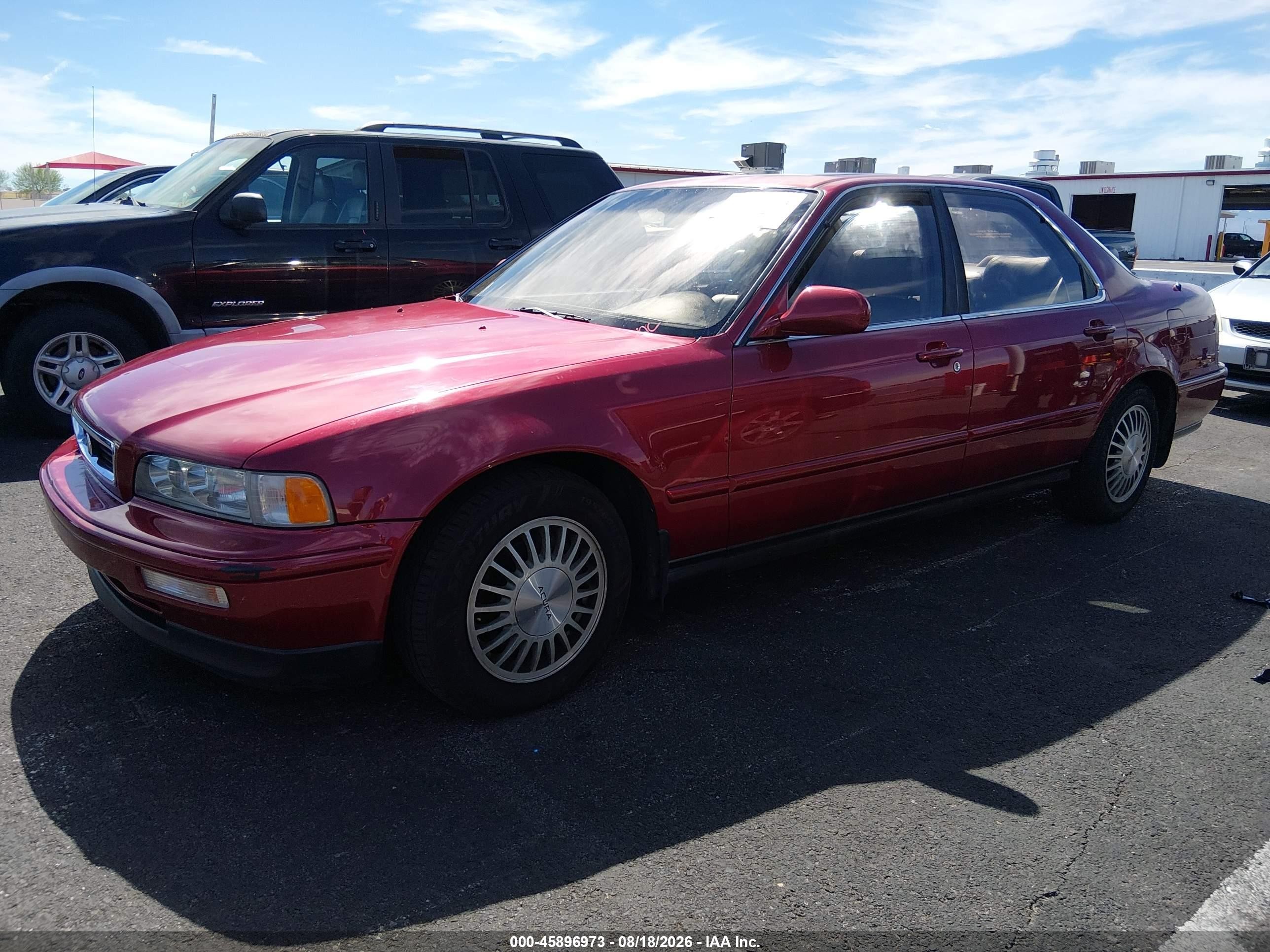 1992 Acura Legend Ls Red vin: JH4KA7674NC028696
