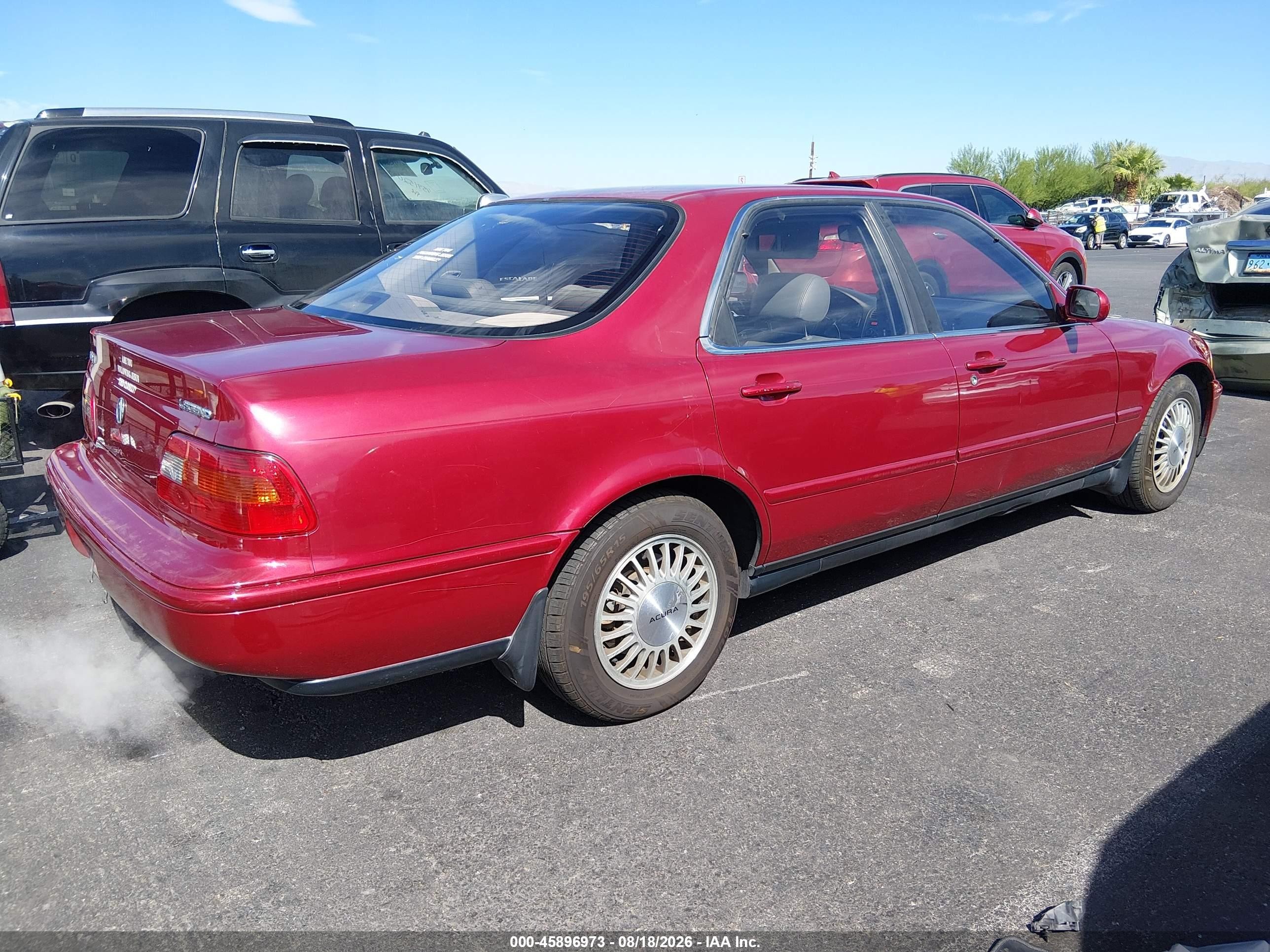 1992 Acura Legend Ls Red vin: JH4KA7674NC028696