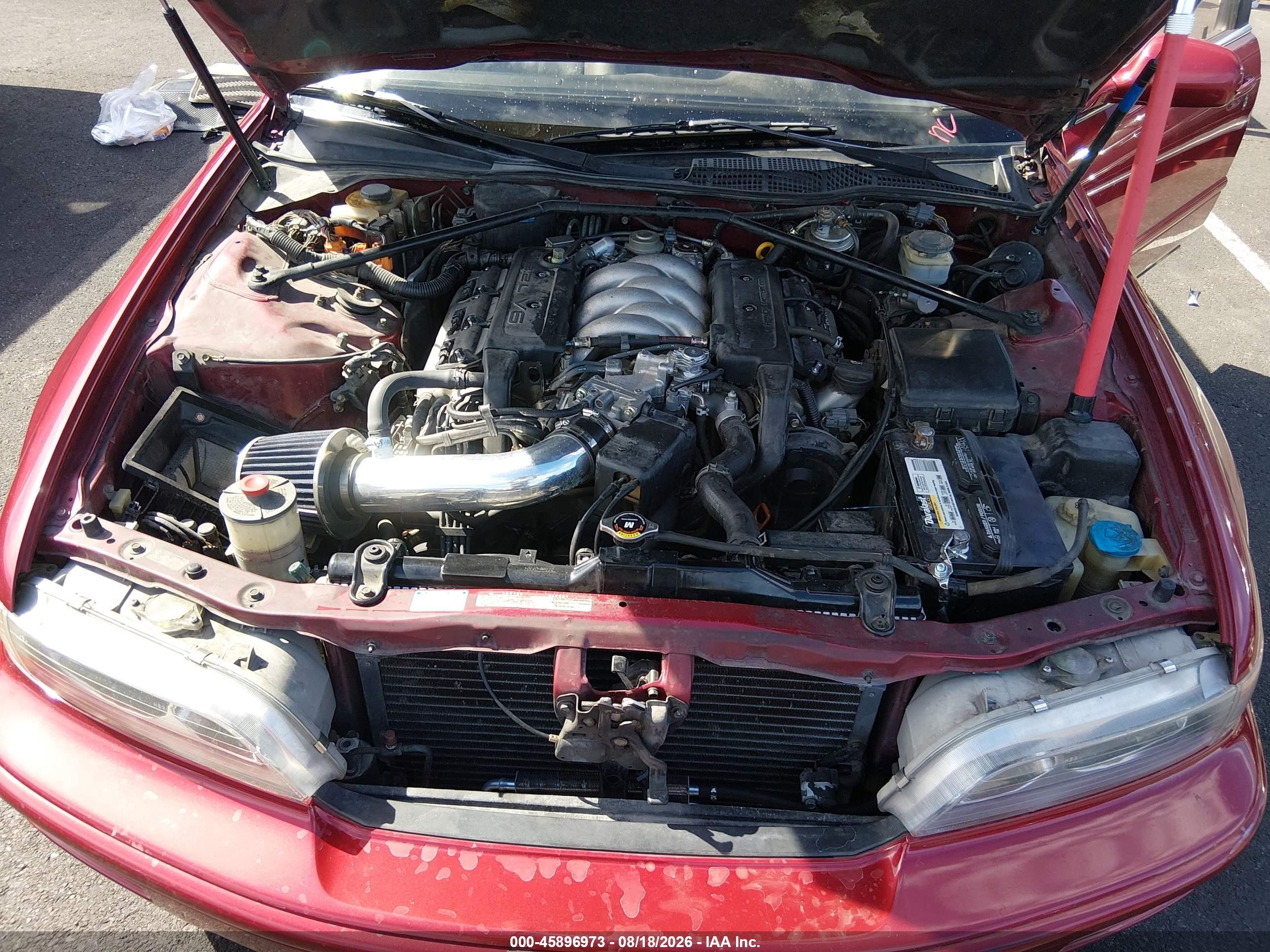 1992 Acura Legend Ls Red vin: JH4KA7674NC028696