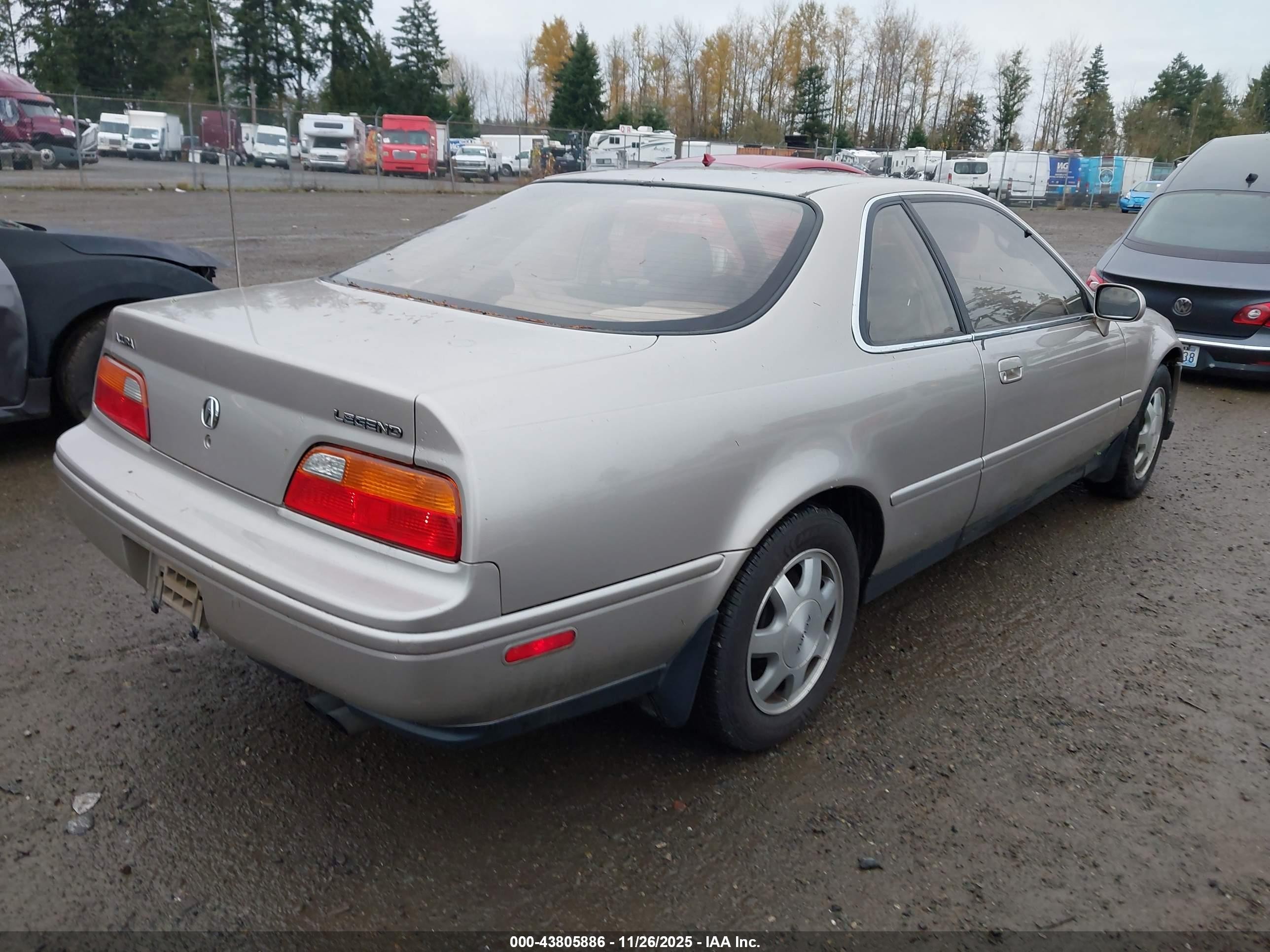 1992 Acura Legend Ls Gold vin: JH4KA8178NC001045