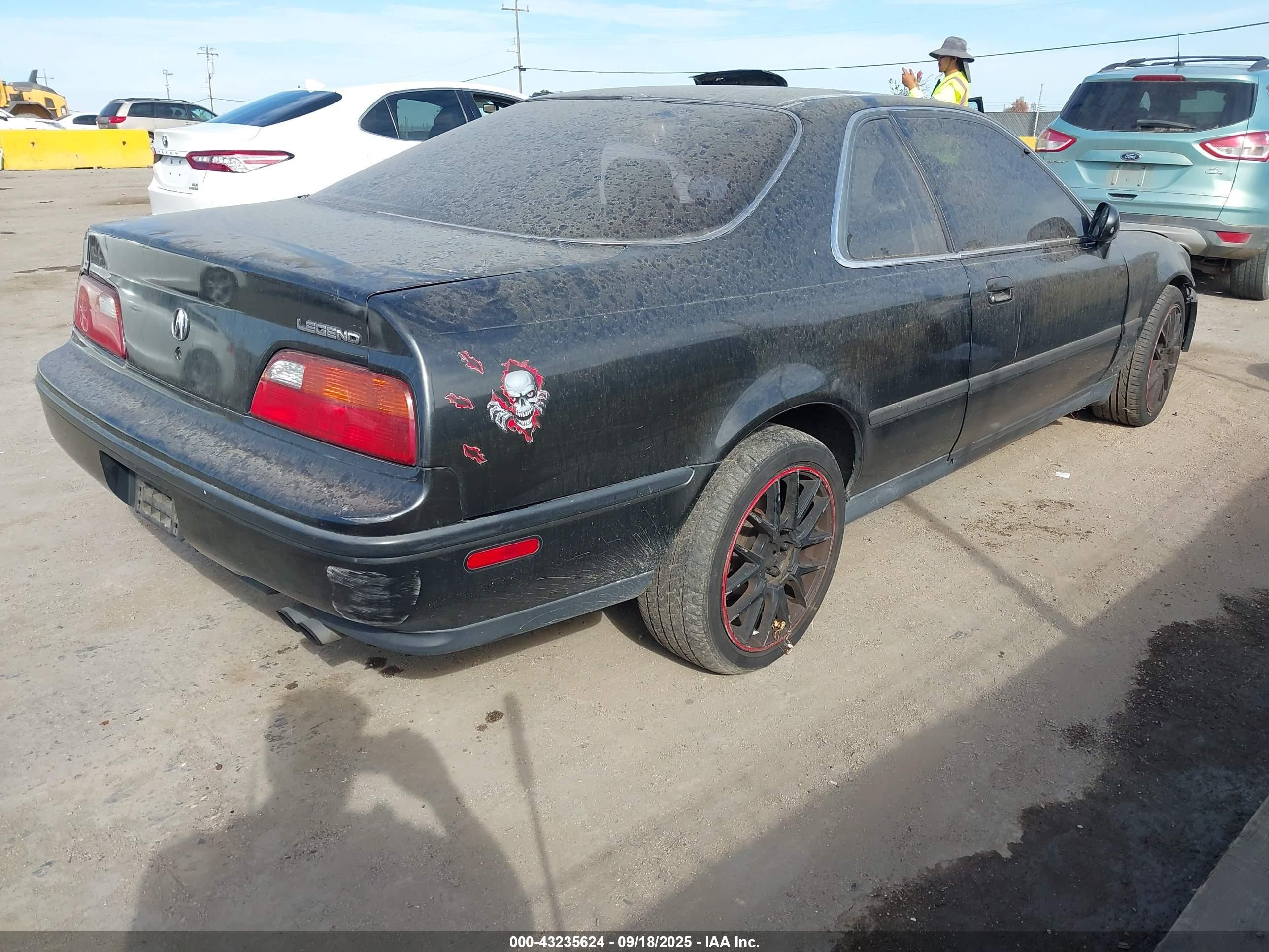 1992 Acura Legend L Black vin: JH4KA8266NC003298