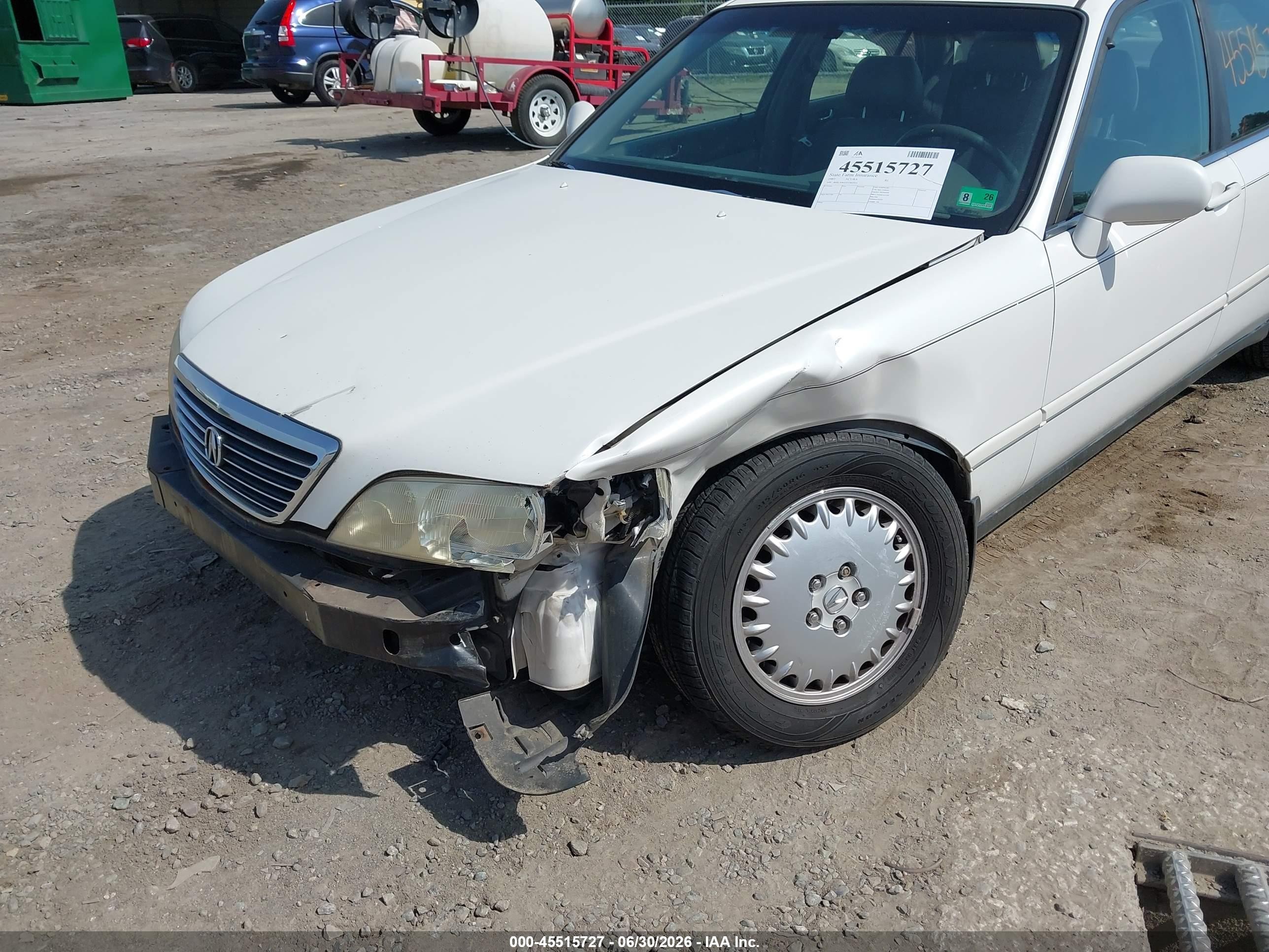 1997 Acura Rl 3.5 White vin: JH4KA9643VC002933