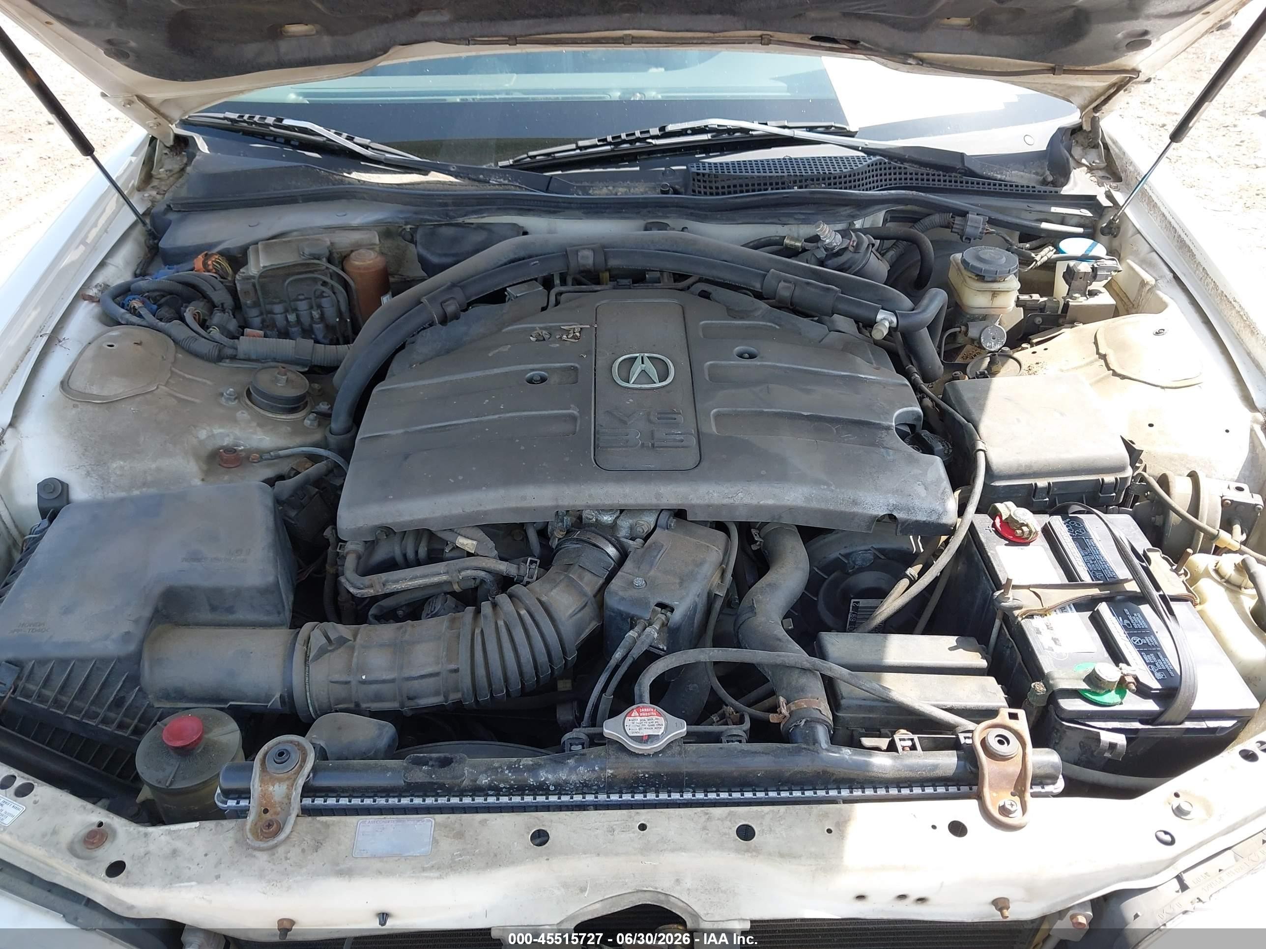 1997 Acura Rl 3.5 White vin: JH4KA9643VC002933