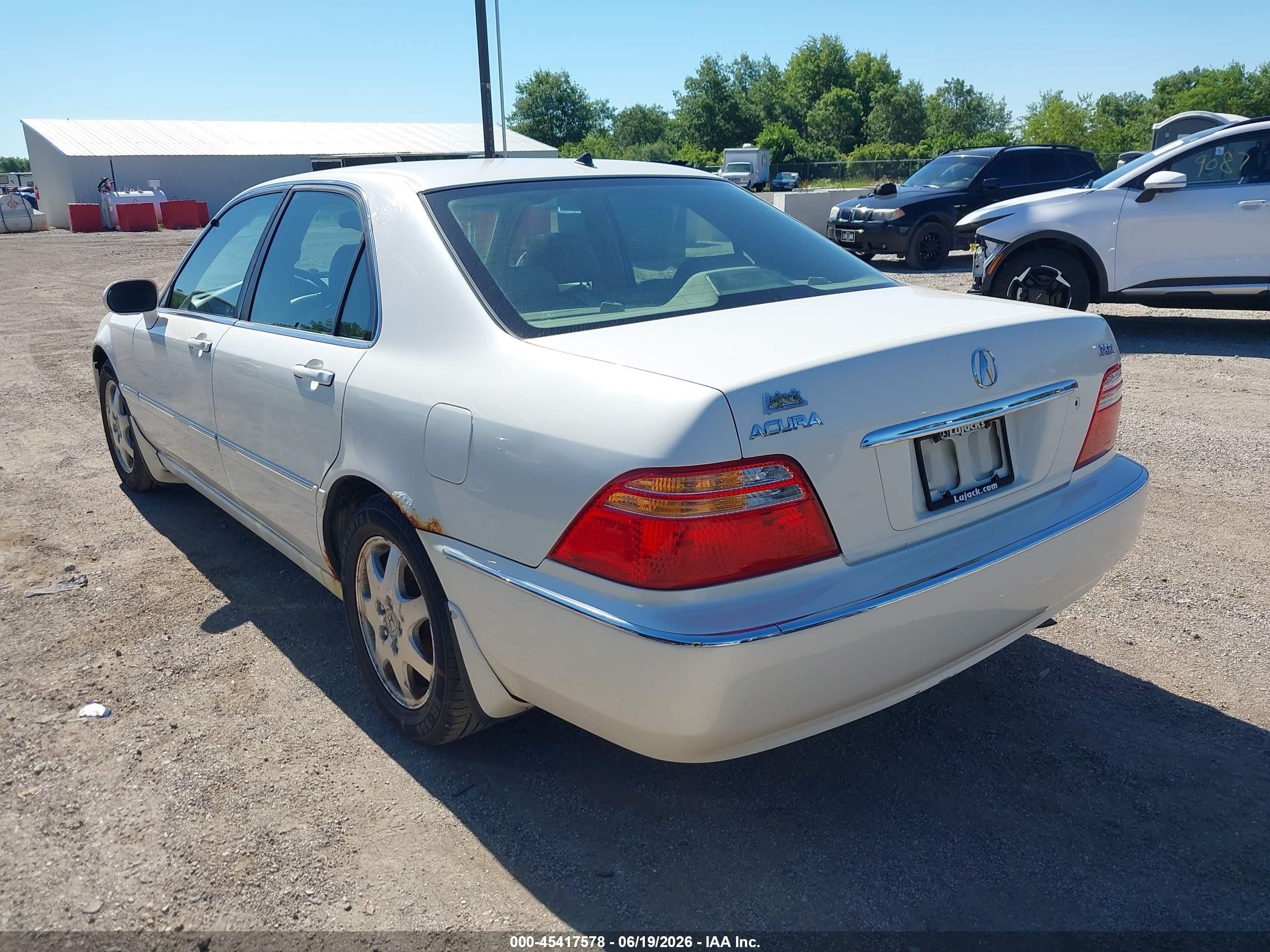 2002 Acura Rl 3.5 White vin: JH4KA96502C005731