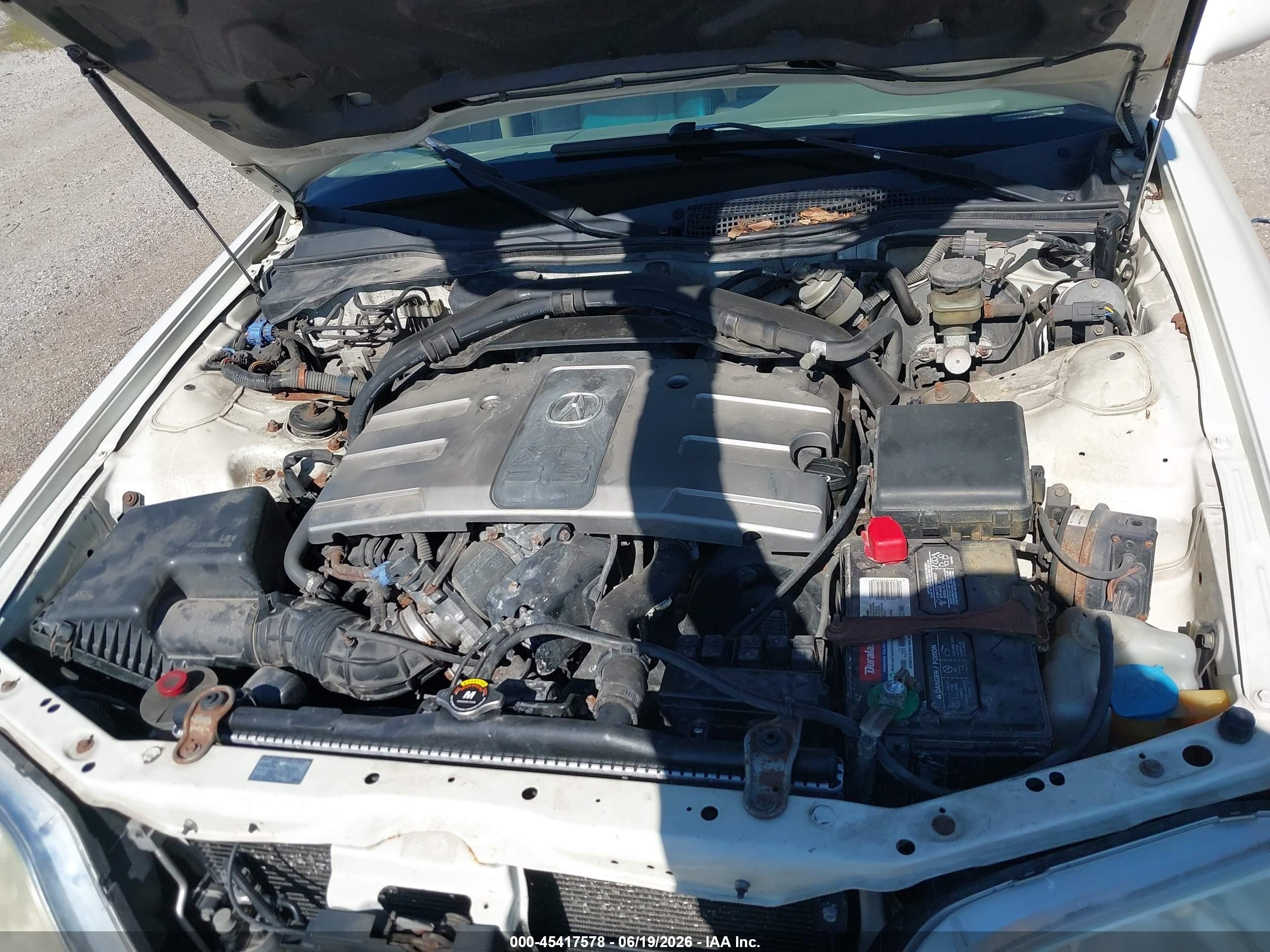 2002 Acura Rl 3.5 White vin: JH4KA96502C005731