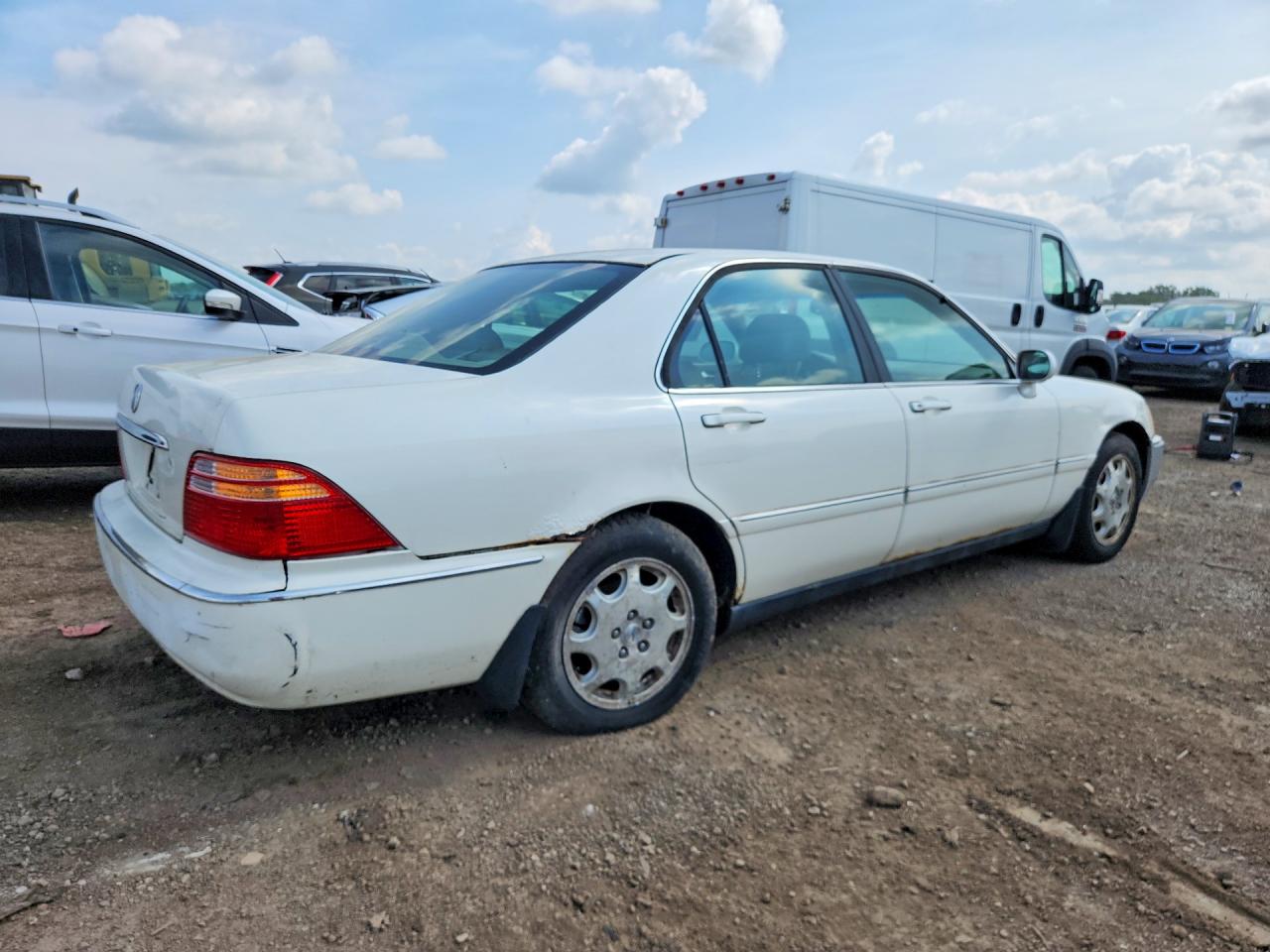 1999 Acura 3.5rl White vin: JH4KA9650XC010953