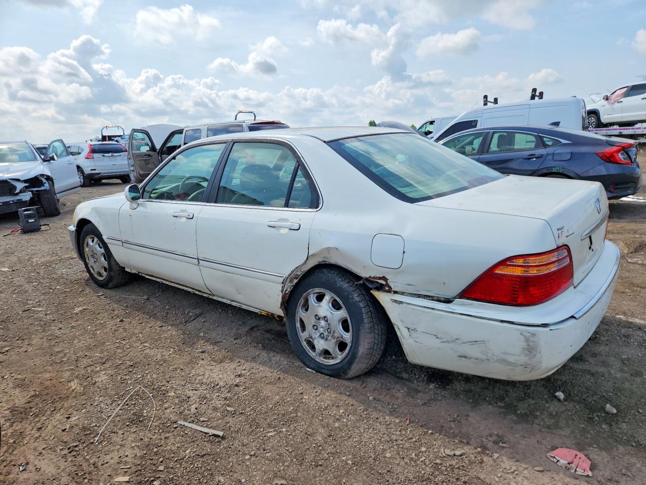1999 Acura 3.5rl White vin: JH4KA9650XC010953
