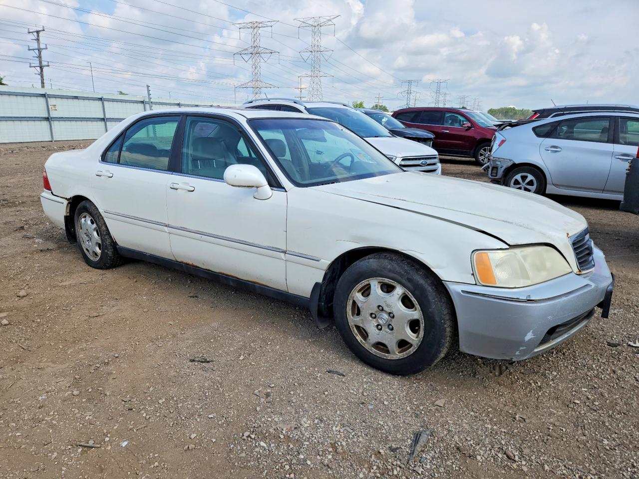 1999 Acura 3.5rl White vin: JH4KA9650XC010953