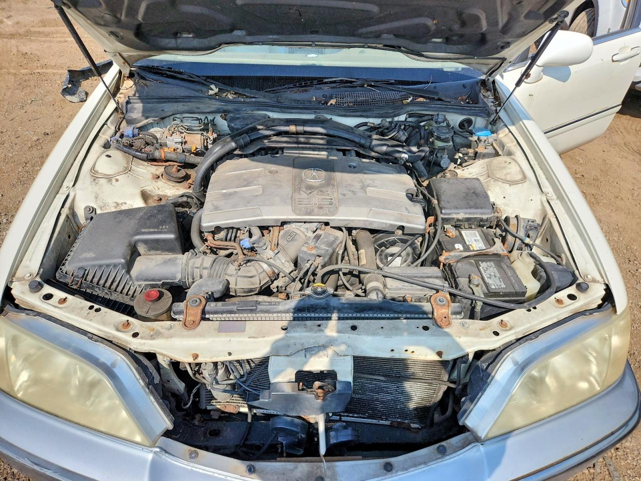 1999 Acura 3.5rl White vin: JH4KA9650XC010953