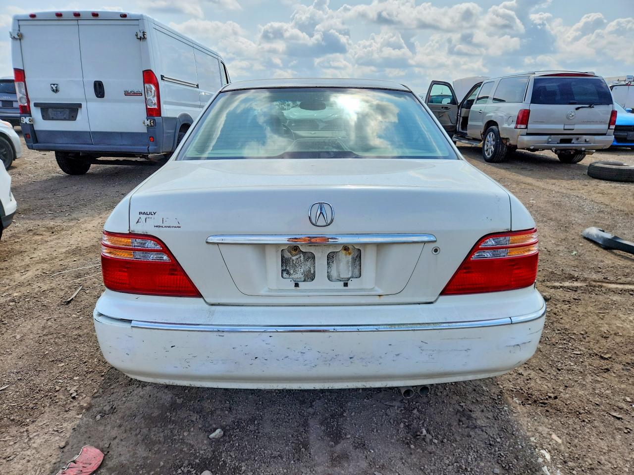1999 Acura 3.5rl White vin: JH4KA9650XC010953